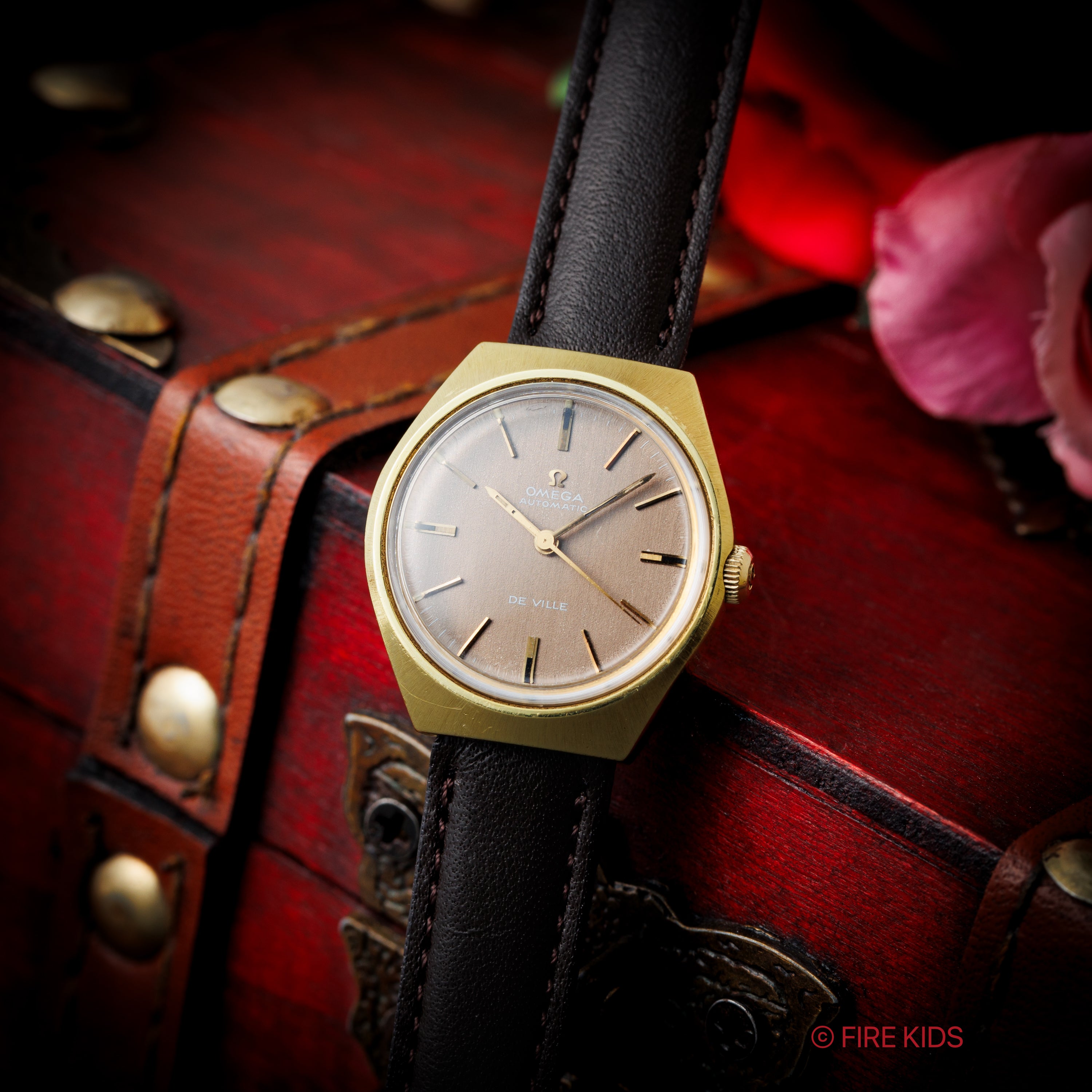 オメガ デヴィル レディースオートマチック グレーダイヤル 1969年製 自動巻 Cal.671