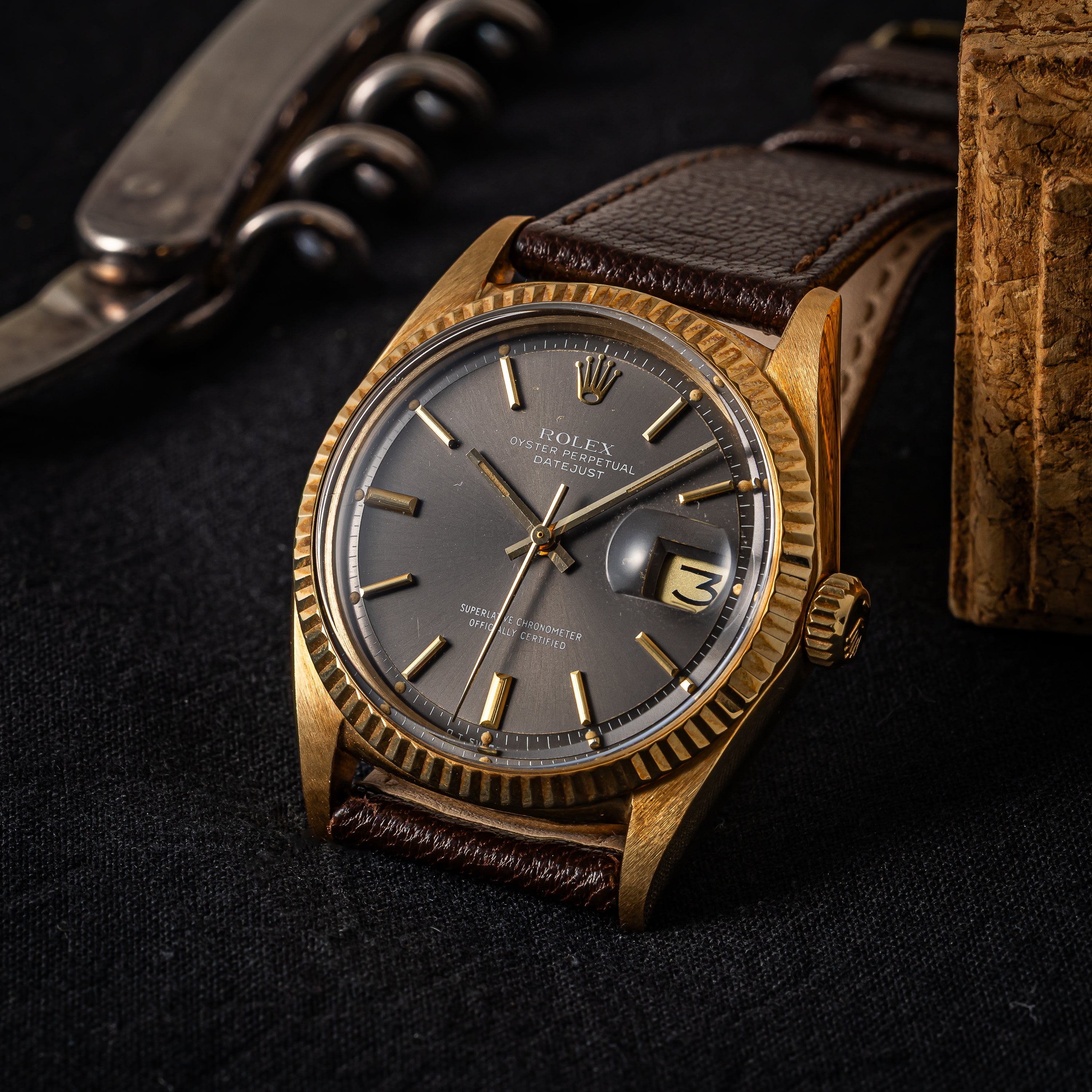 ロレックス デイトジャスト 18KYG 1971年製 Ref.1601