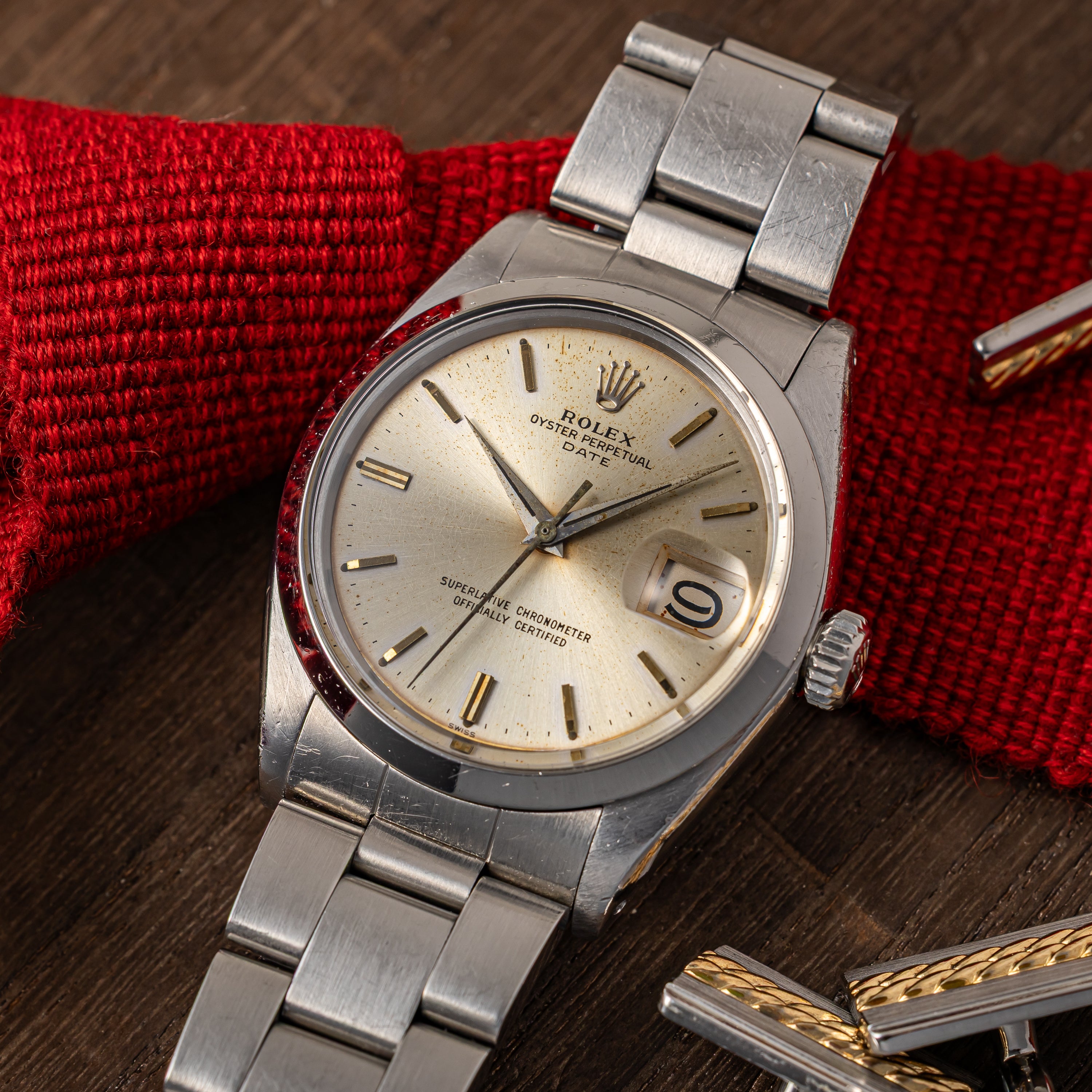 ロレックス 1963年製 オイスターパーペチュアルデイト Ref.1500 シルバーダイヤル