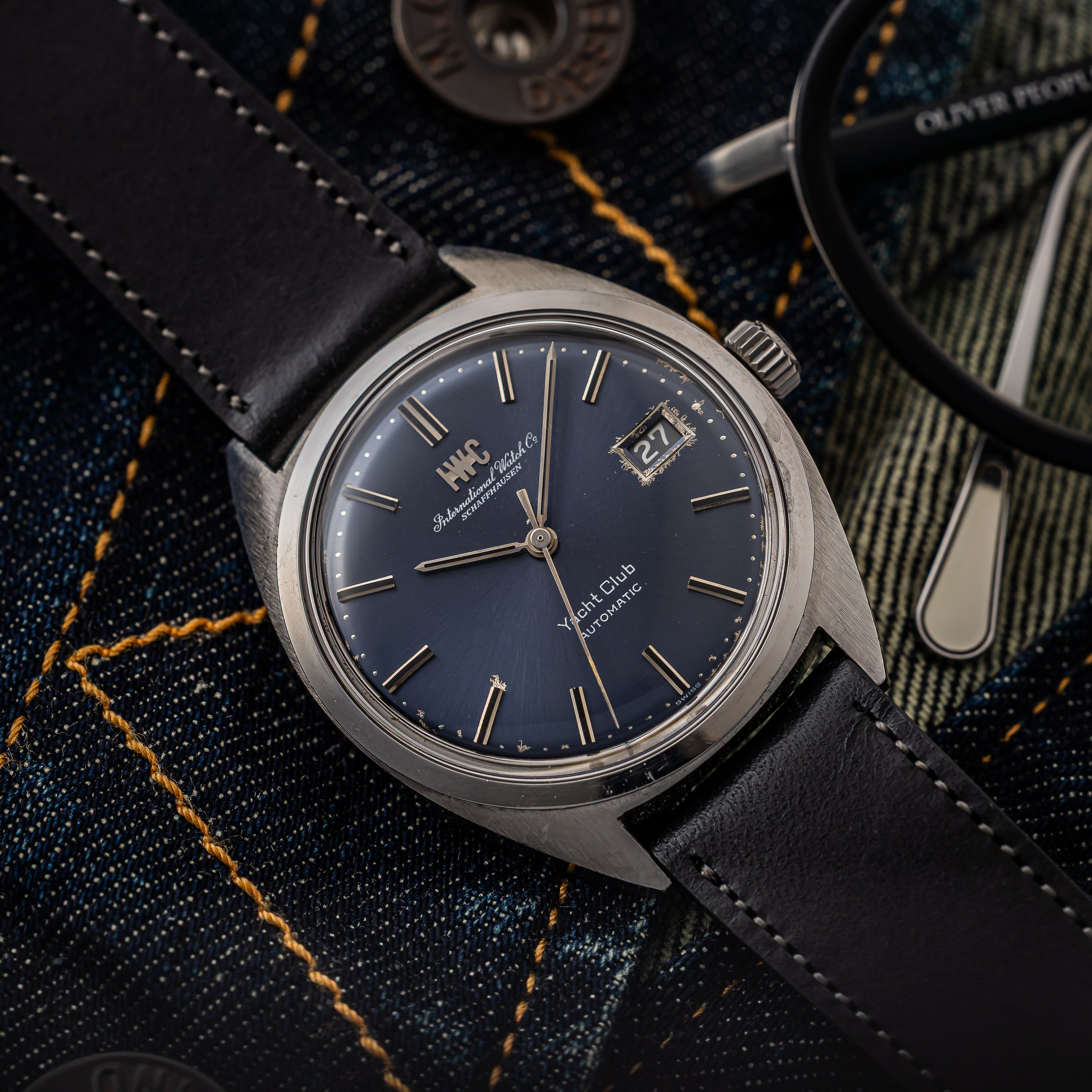 IWC ヨットクラブ 1973年製 ブルーダイヤル Cal.8541B ペラトン式自動巻き