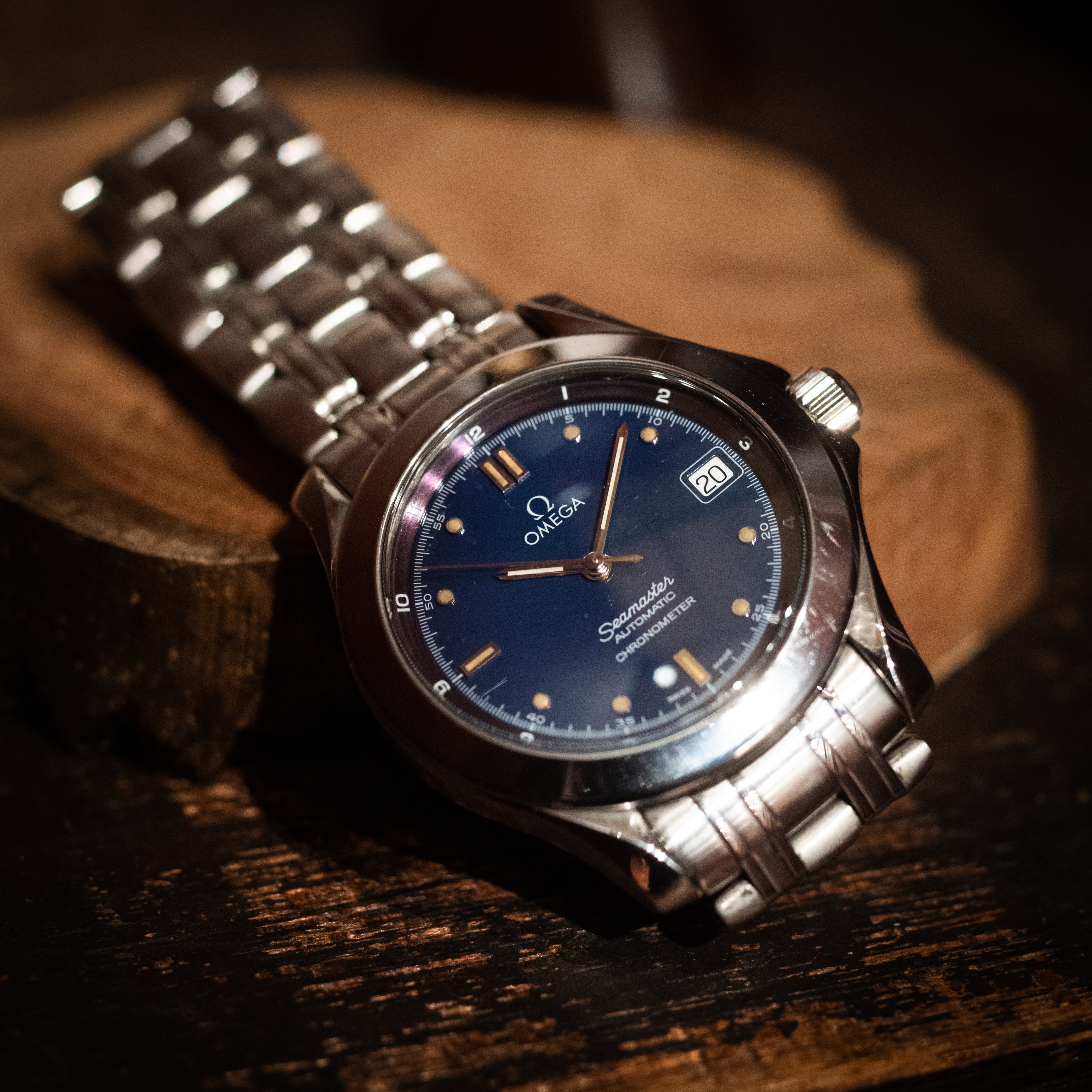 オメガ シーマスター クロノメーター 青文字盤 1986～1988年