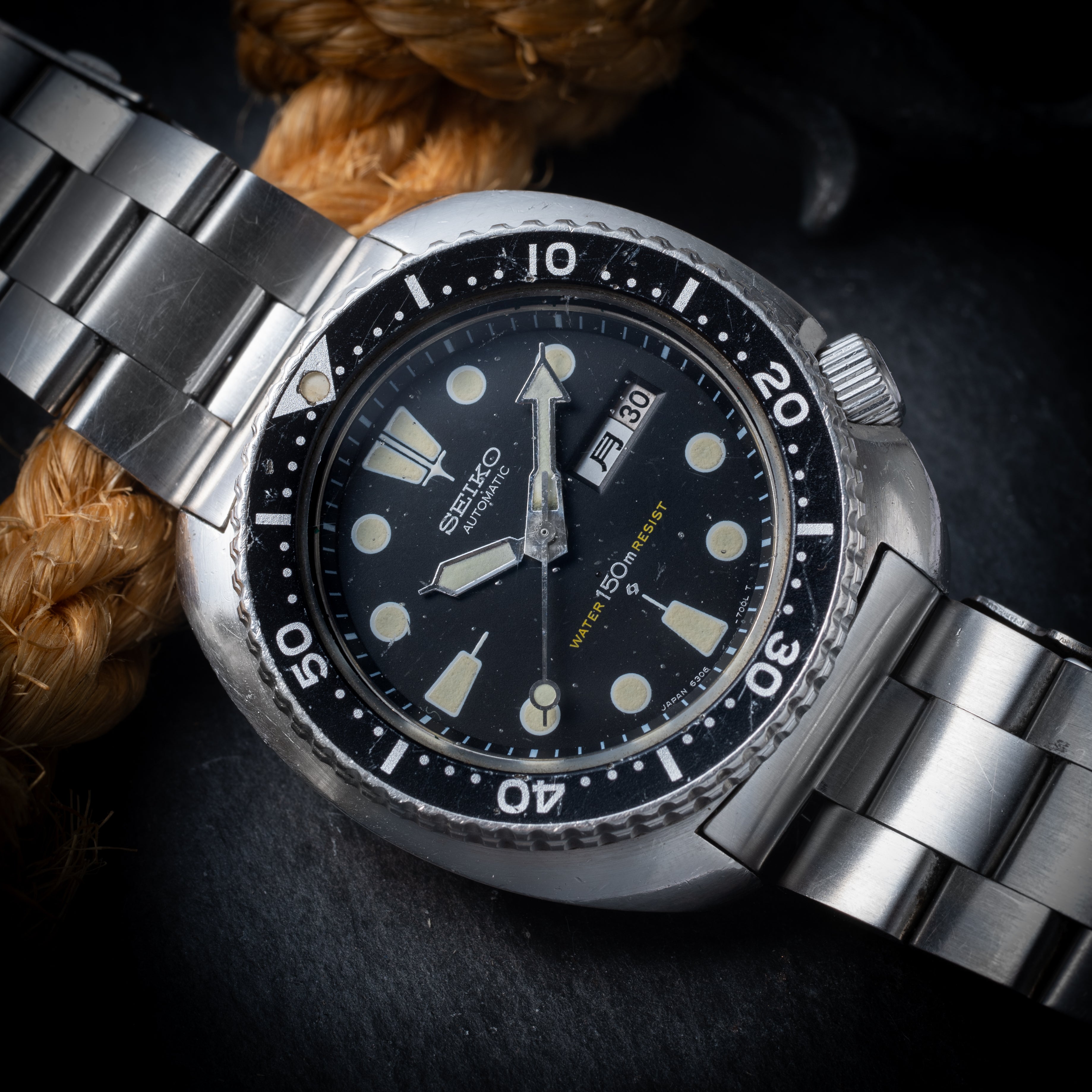 セイコー 150m 3rdダイバー 1978年製 Ref.6306-7001 デイデイト 国内仕様 純正ブレス付き