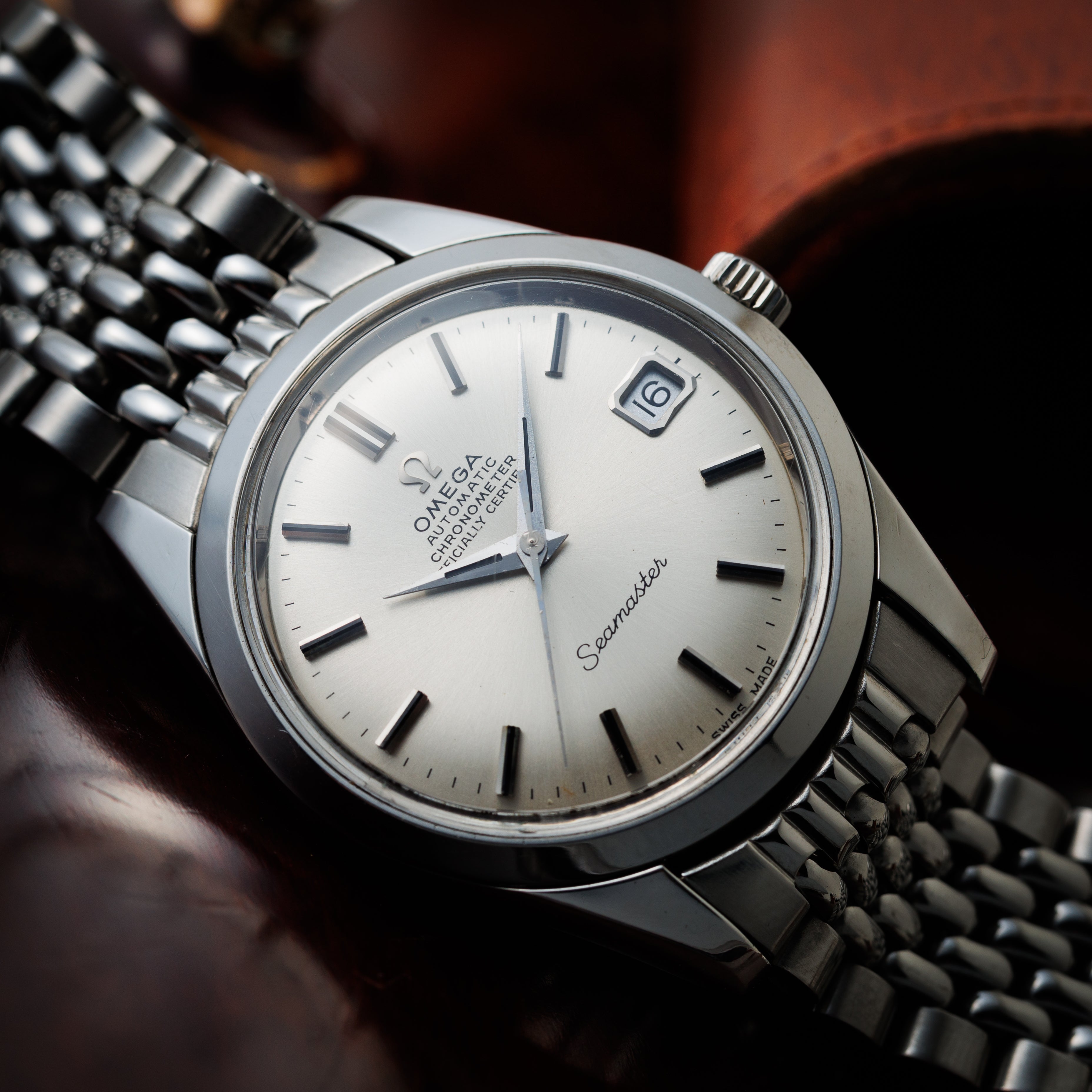 オメガ シーマスター クロノメーター 純正ブレス付き 自動巻き