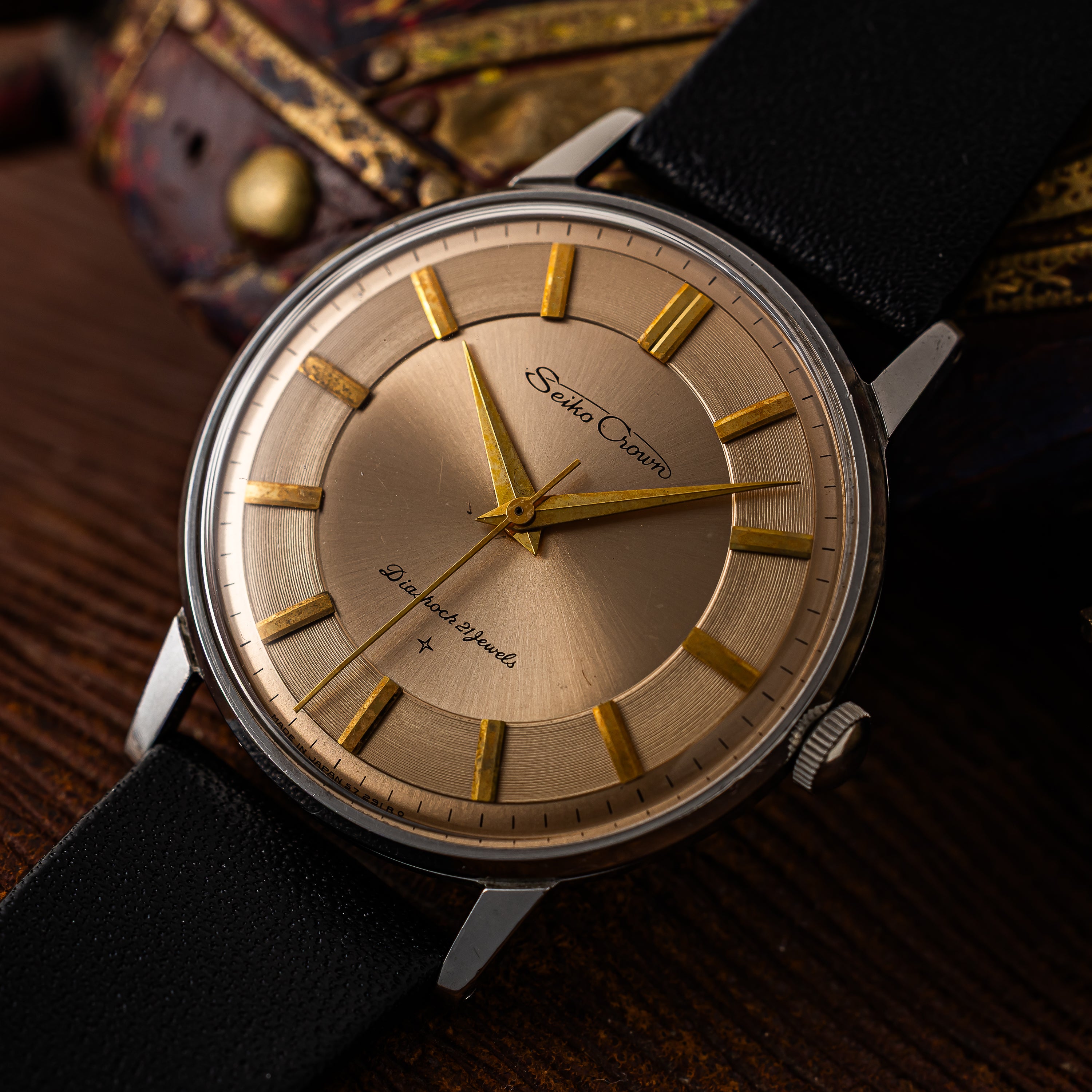 セイコー クラウン 1960年製/昭和35年製 Ref.J15003E 手巻き ツートンダイヤル ED文字盤