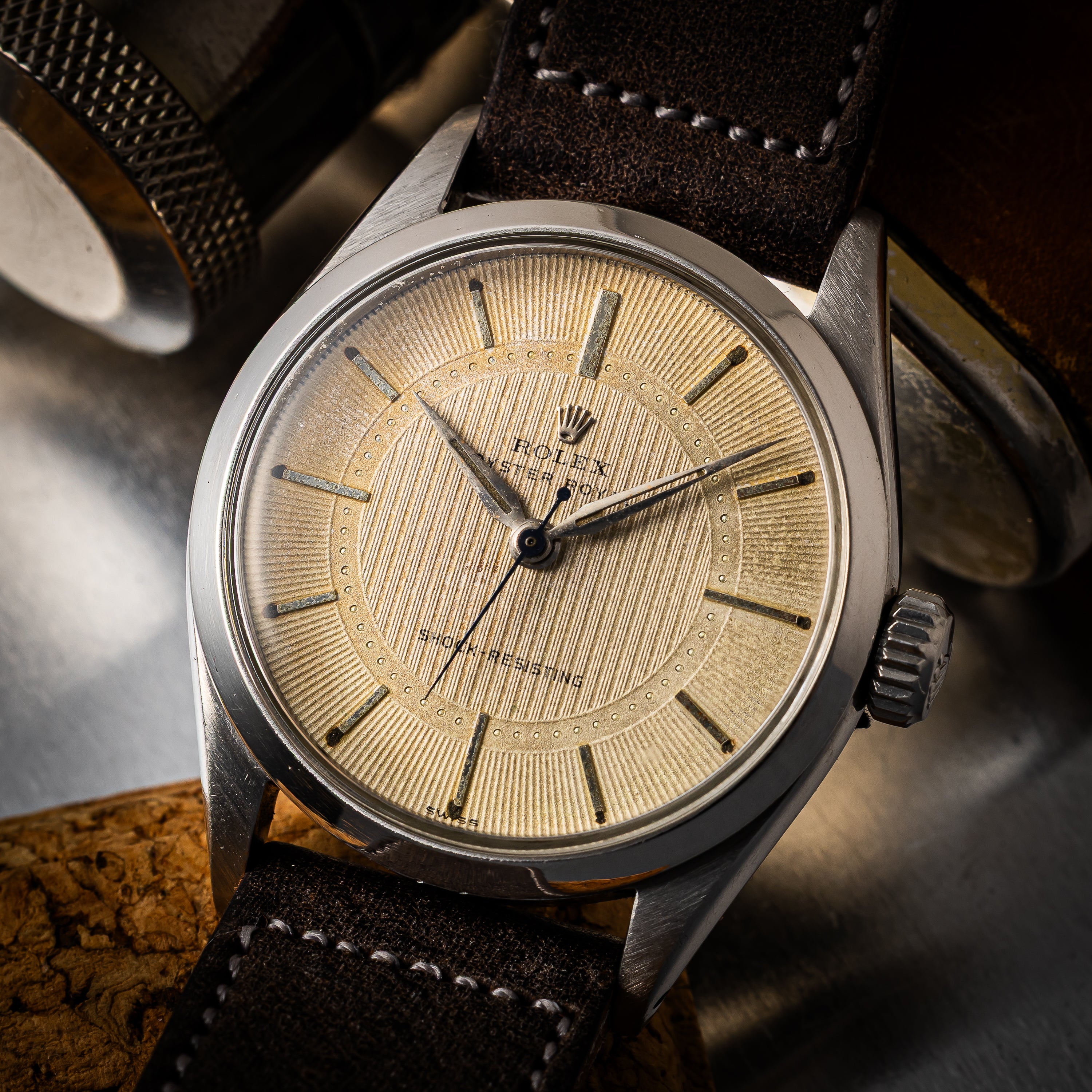 ロレックス オイスター ローヤル 1957年製 Ref.6444 手巻き ツートンギョウシェダイヤル