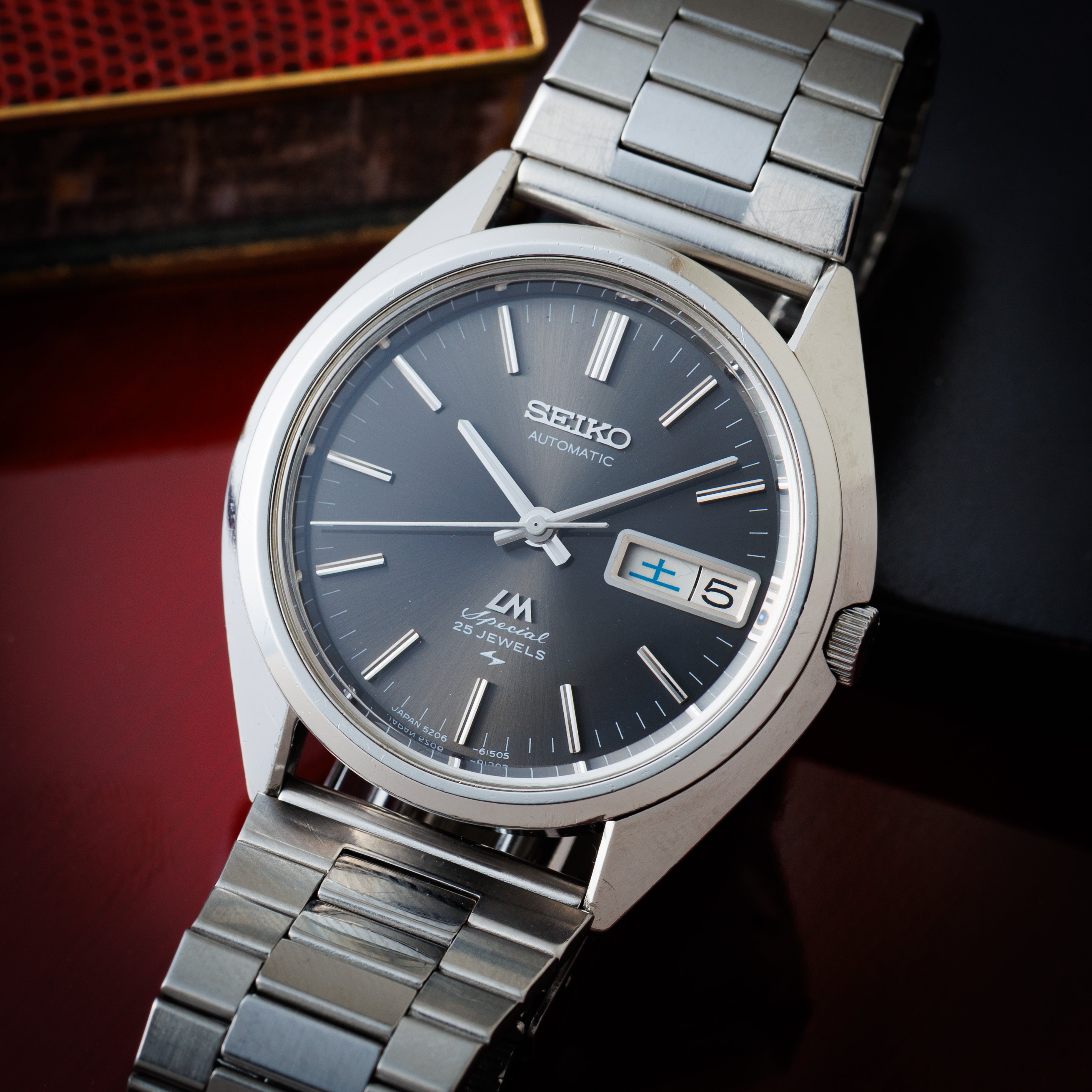 セイコー ロードマチックスペシャル 1972年製 グレーダイヤル デイデイト デイトジャスト機構 ハイビート自動巻き