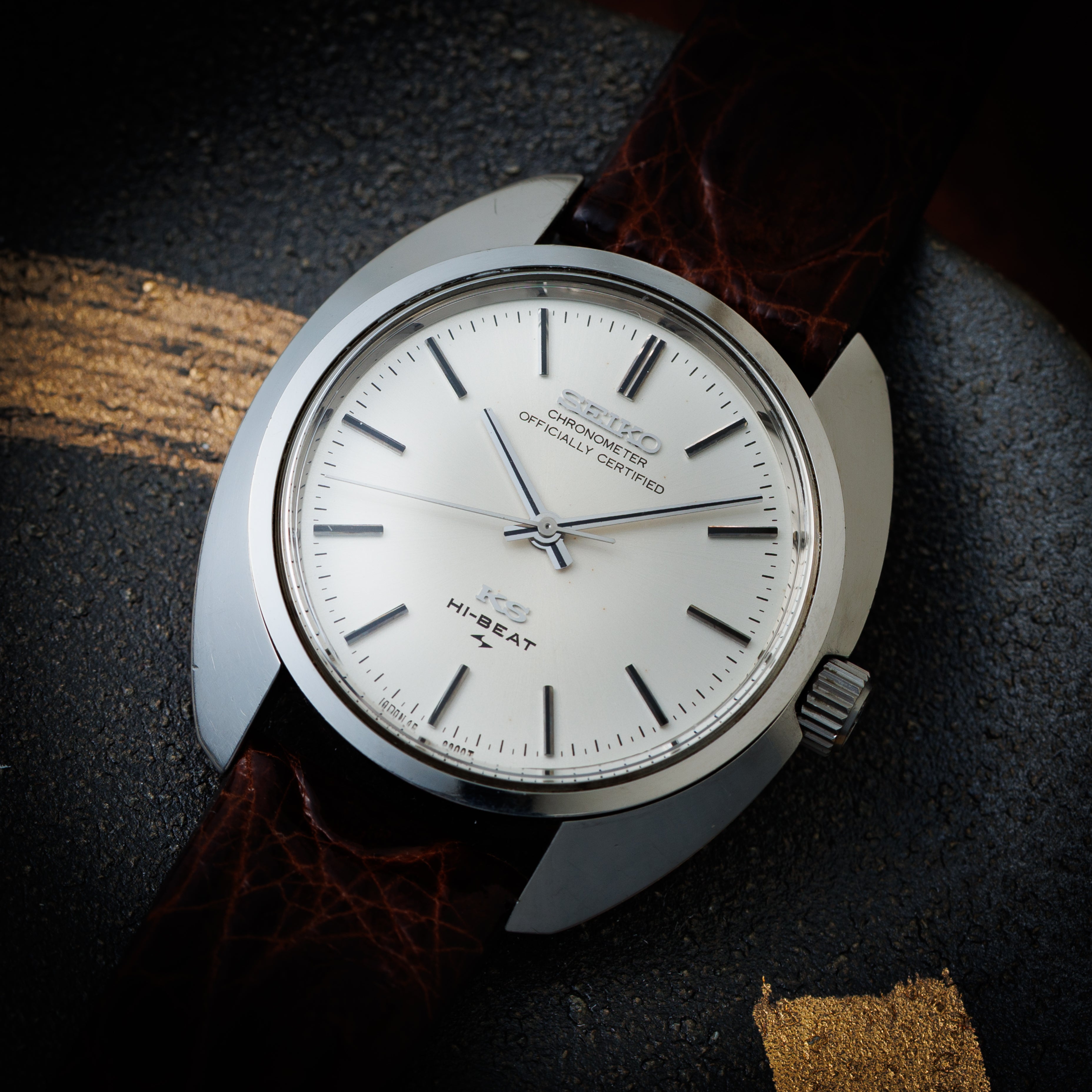 キングセイコー クロノメーター 10振動手巻き 45KS 1970年製 Ref.45-8010 純正KS尾錠付き