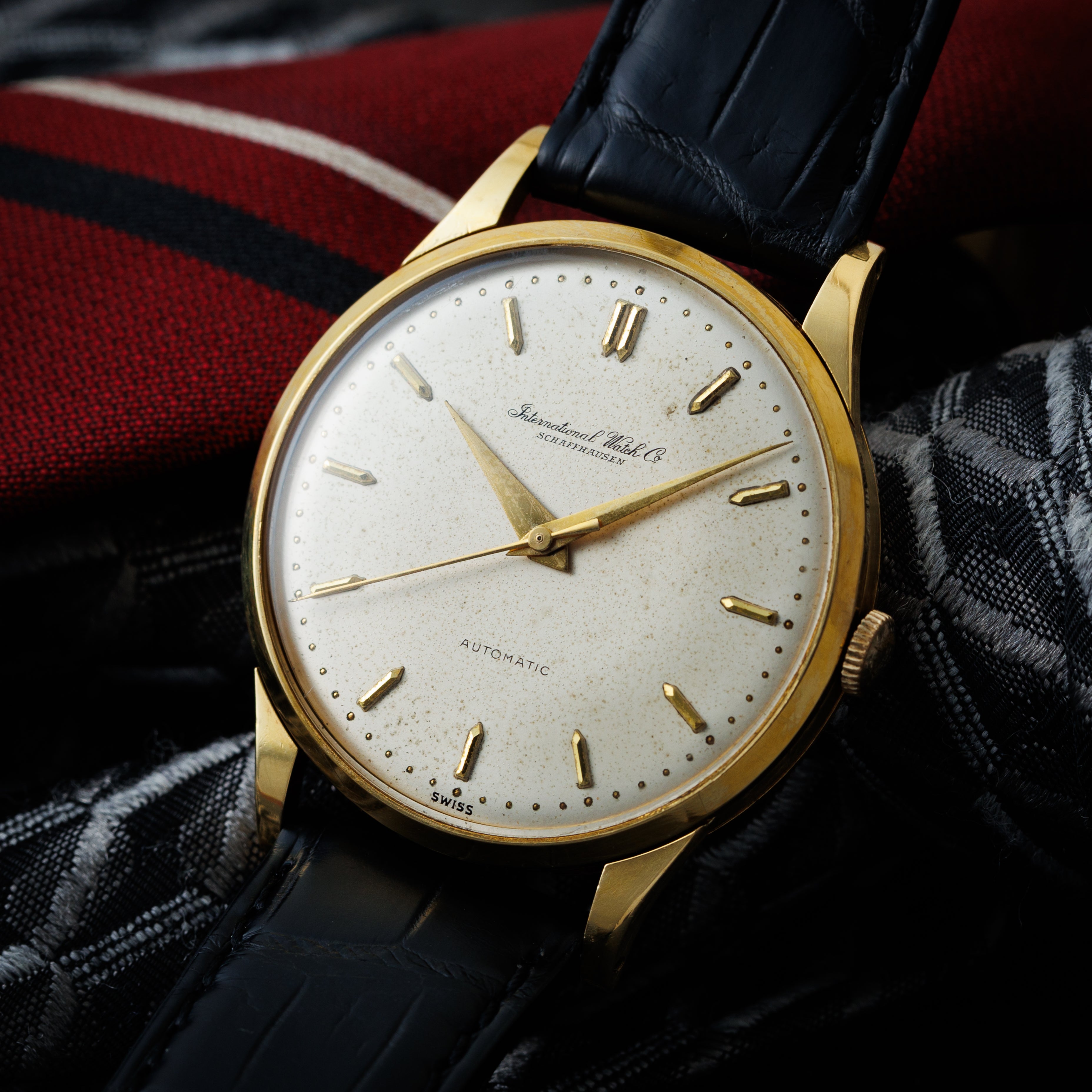 IWC 18金無垢ラウンドケース 1958年製 ペラトン式自動巻き Cal.852搭載