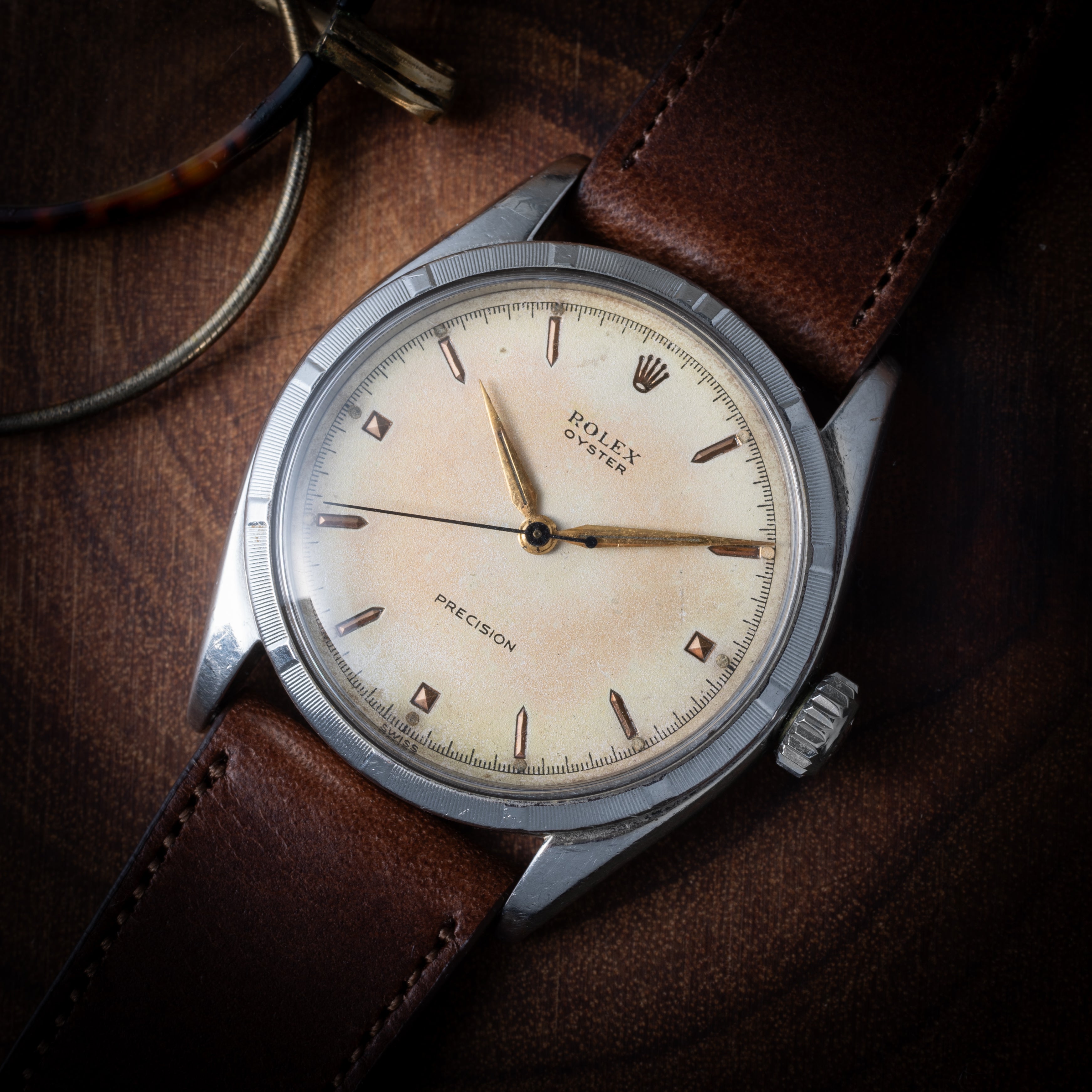 ロレックス オイスター  1954年製 彫文字 Ref.6244