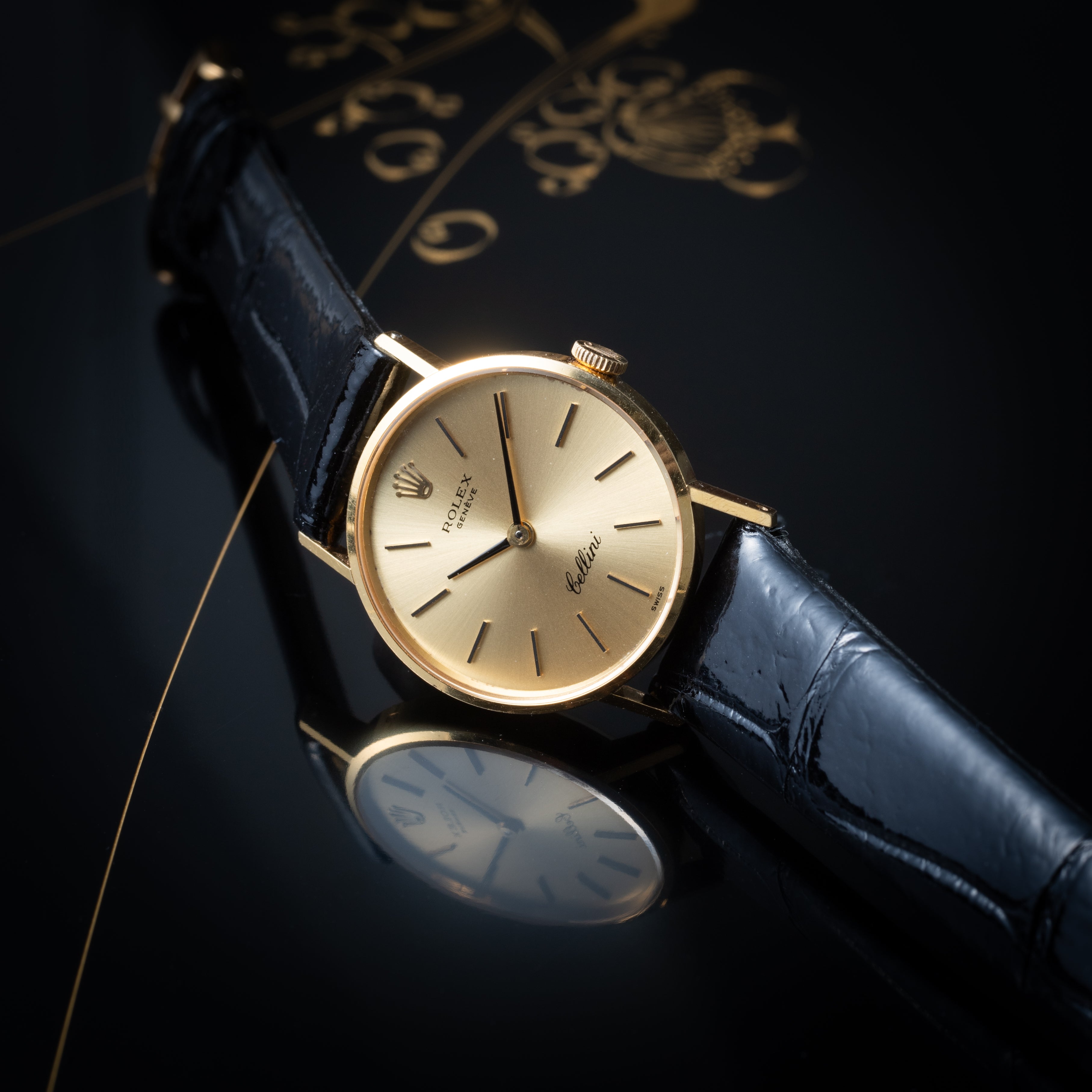 ロレックス チェリーニ レディース 1971年製 Ref.3810 18金無垢イエローゴールド GP王冠尾錠