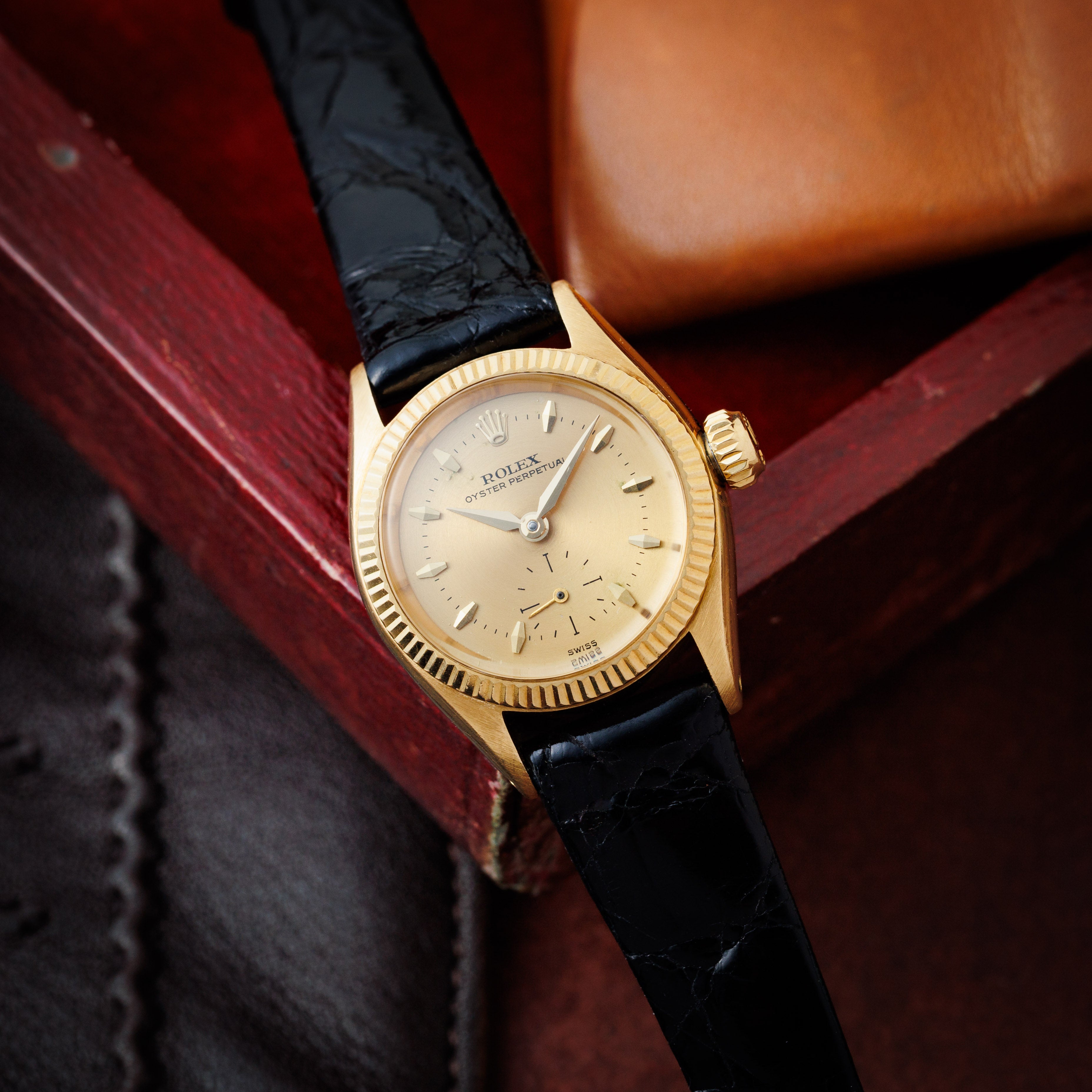 ロレックス レディース 18金無垢イエローゴールド オイスターパーペチュアル 1950年代製 Ref.6509