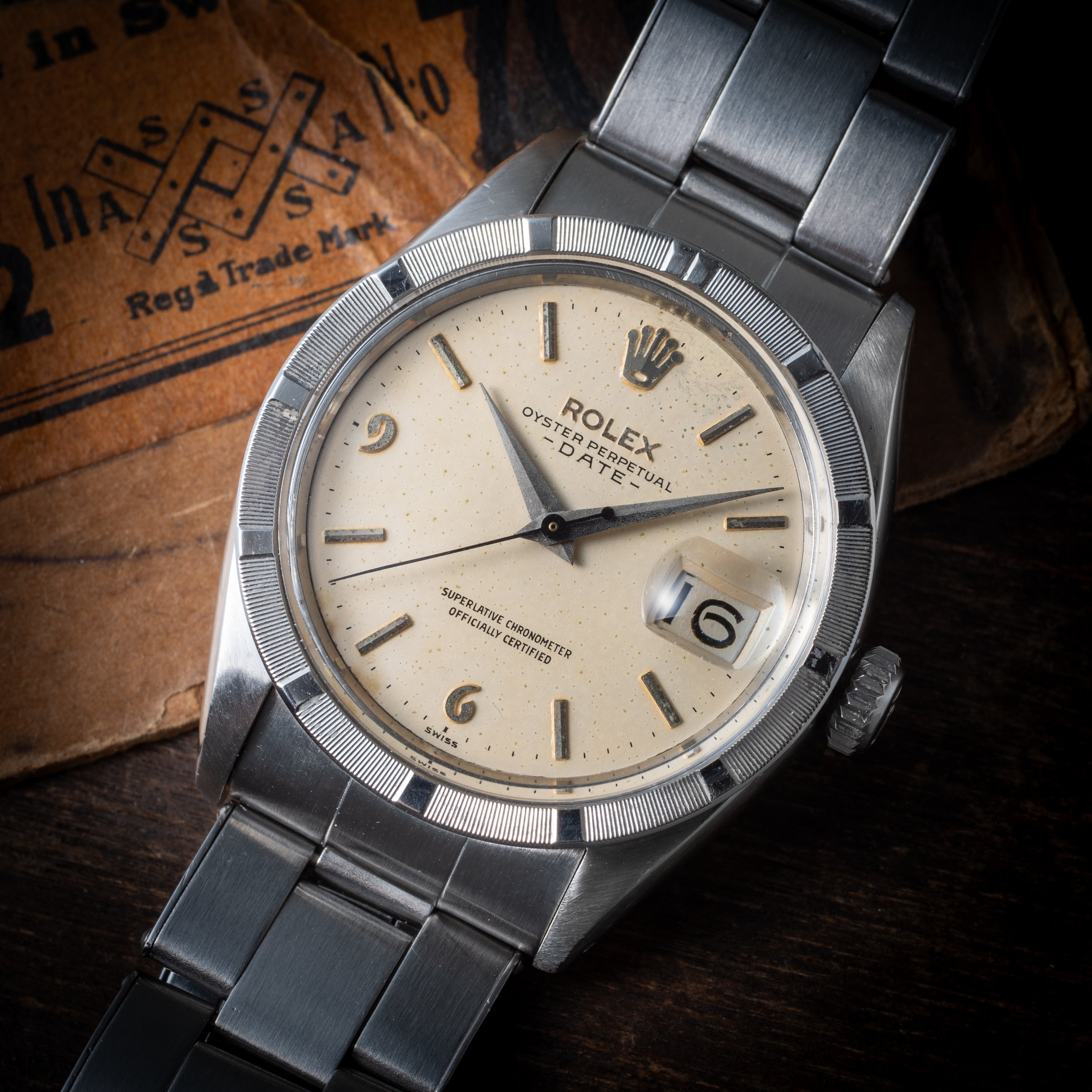 ロレックス オイスターパーペチュアルデイト 1960年製/昭和35年製 Ref.1501 ホワイト飛びアラビアダイヤル