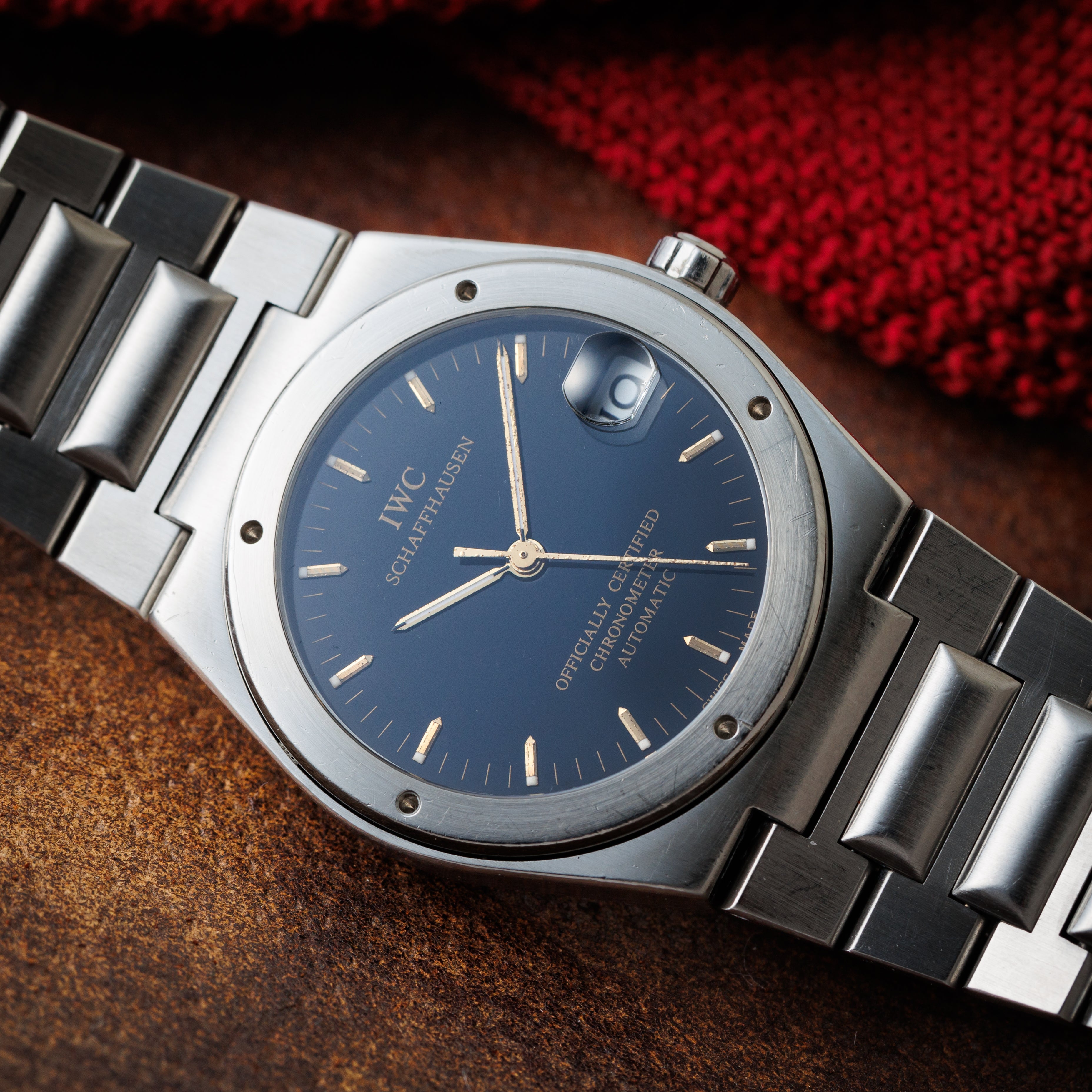 IWC インヂュニア ブラック文字盤 自動巻き 1996年製 Ref.3521 Cal.887/2 ギャラ付き