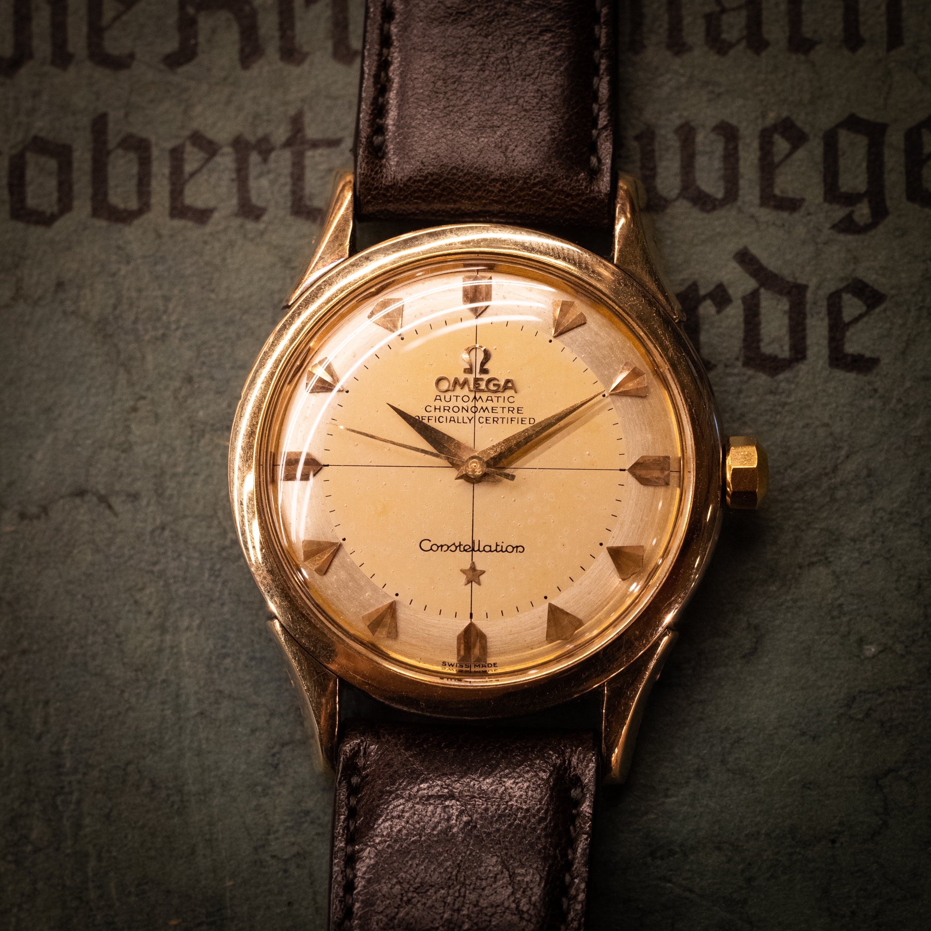 オメガ コンステレーション 1955年製 クサビインデックス GF