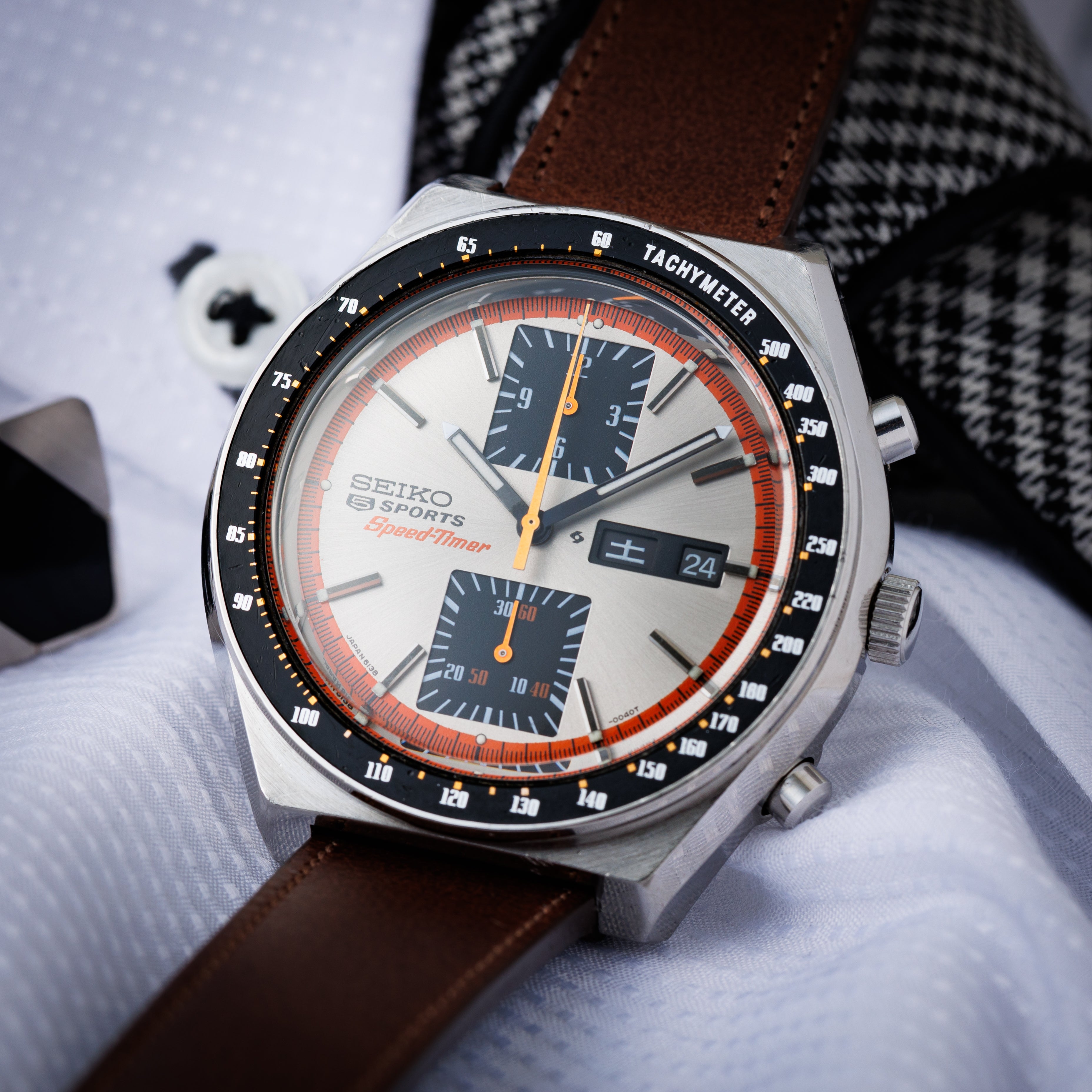 セイコー スピードタイマー 角目 1973年製 クロノグラフ Ref.6138-0030