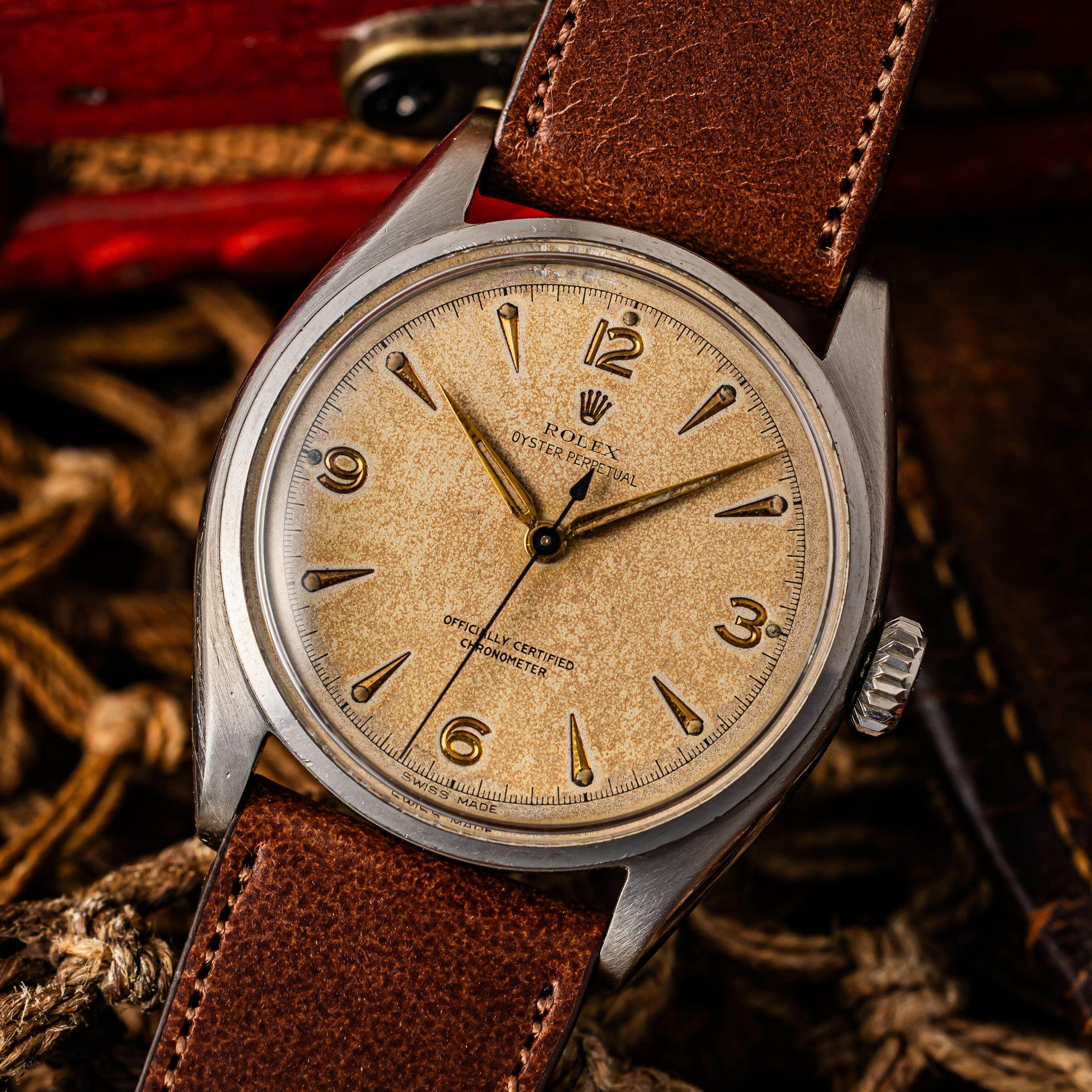 ロレックス セミバブルバック 1950年製/昭和25年製 スーパーオイスターリューズ エクスプローラーダイヤル