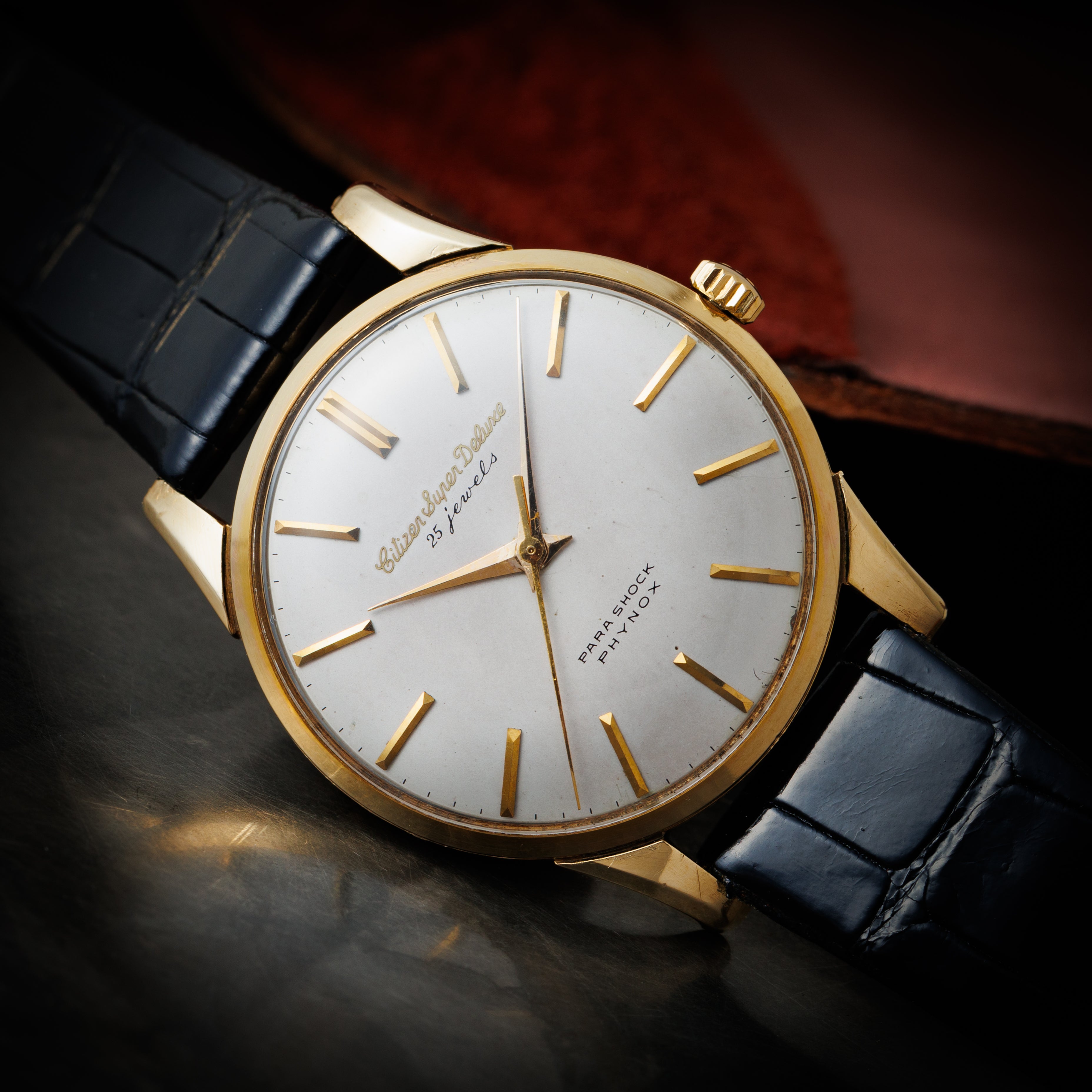 シチズン 18金無垢スーパーデラックス 1960年代前半製 Ref.15002 純正尾錠