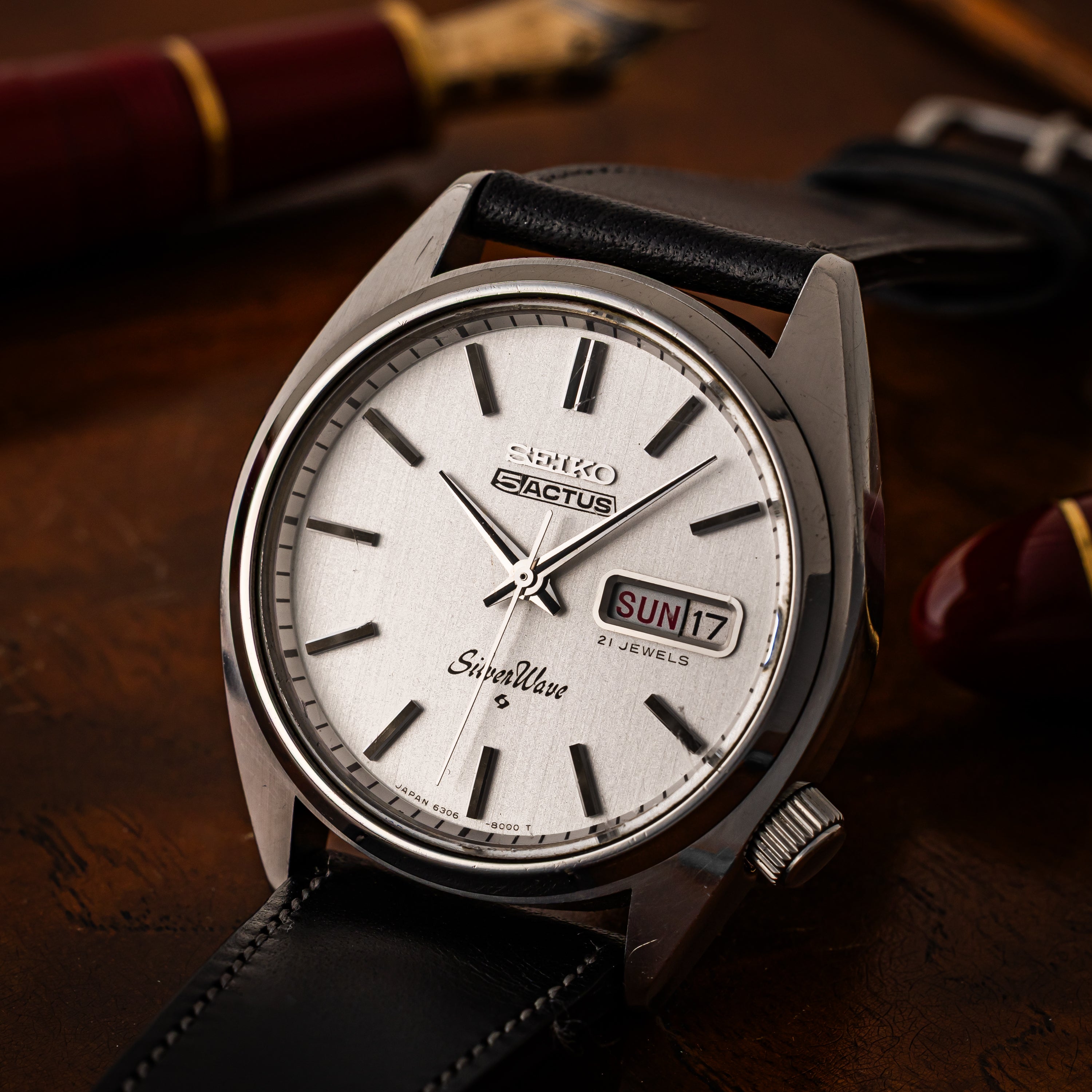 セイコー アクタス シルバーウェーブ 1976年製 Ref.6306-8000 ねじ込みリューズ