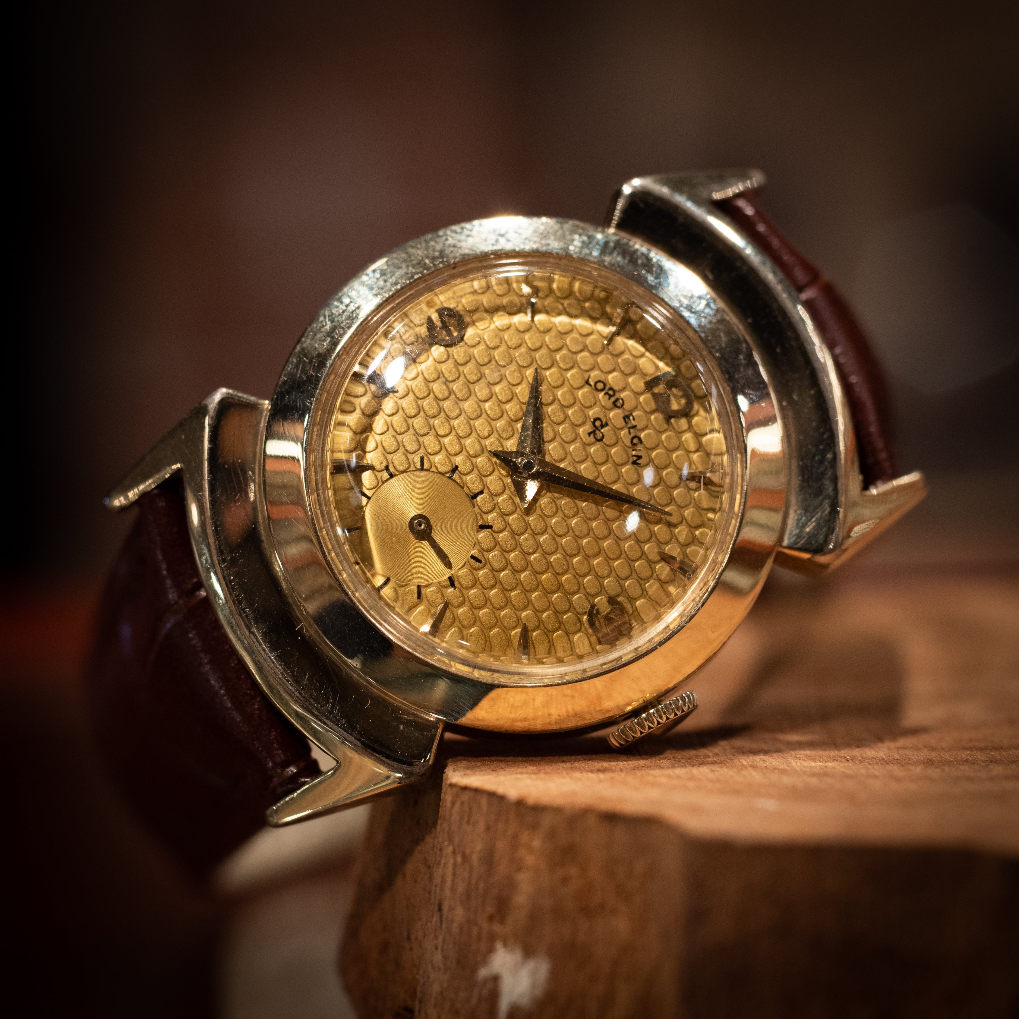 ロードエルジン 14KGF ユニークラグ 1950年代製 アメリカンウオッチ