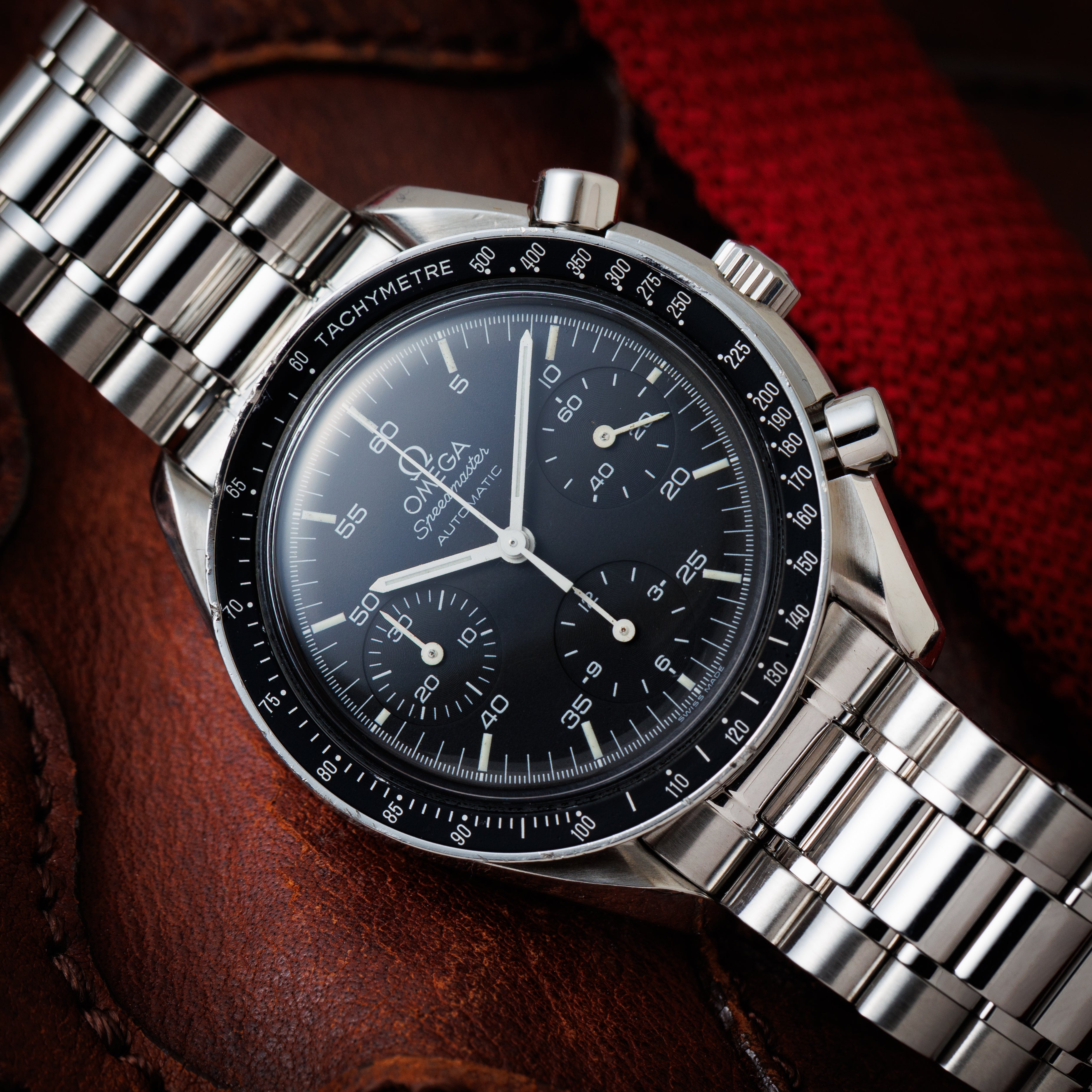 オメガ スピードマスター オートマチック 1998年製 Ref.3510.50 Cal.1143　純正ブレス