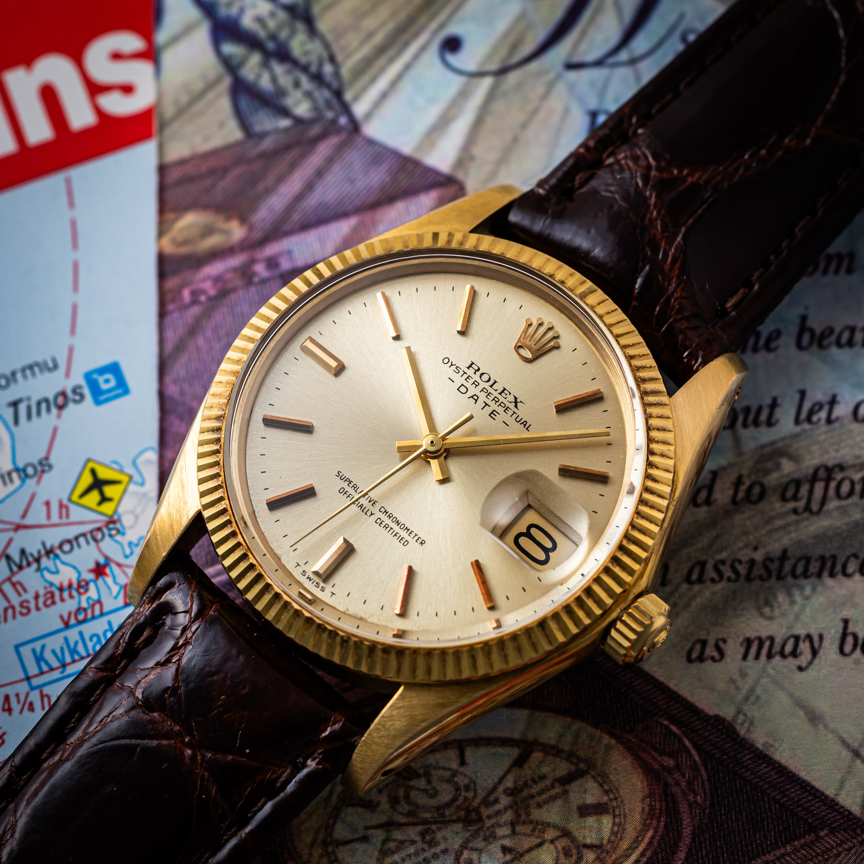 ロレックス 18金無垢オイスターパーペチュアルデイト 1971年製 Ref.1503