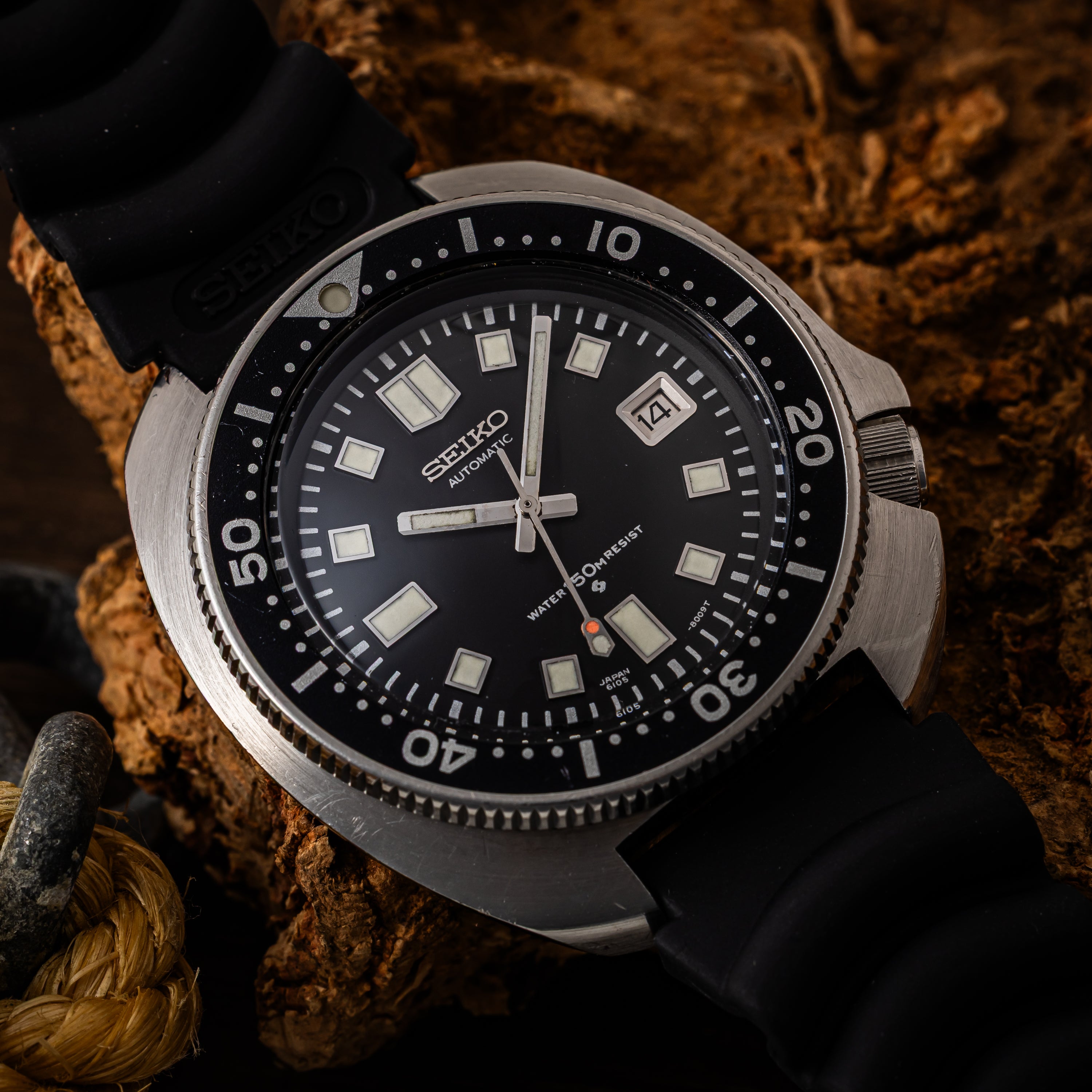 セイコー 150mダイバー2nd後期 1973年製 Ref.6105-8110 ウエムラダイバー 自動巻き