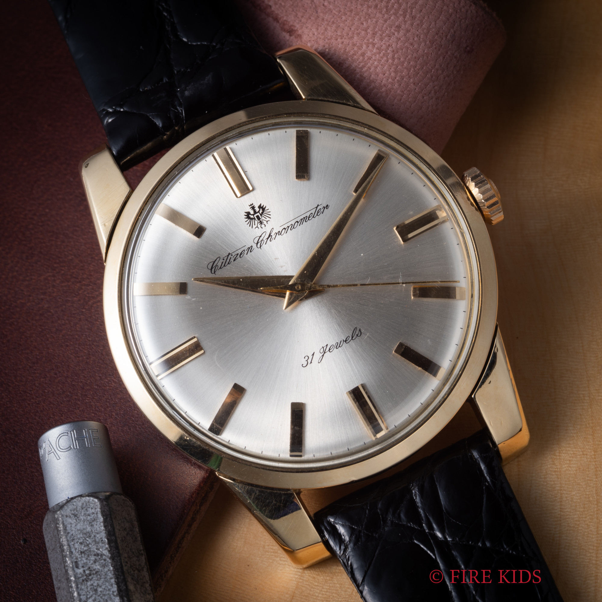 シチズン クロノメーター 1964年製 Ref.CR1507081 14金張り 手巻き 31石 純正尾錠付き
