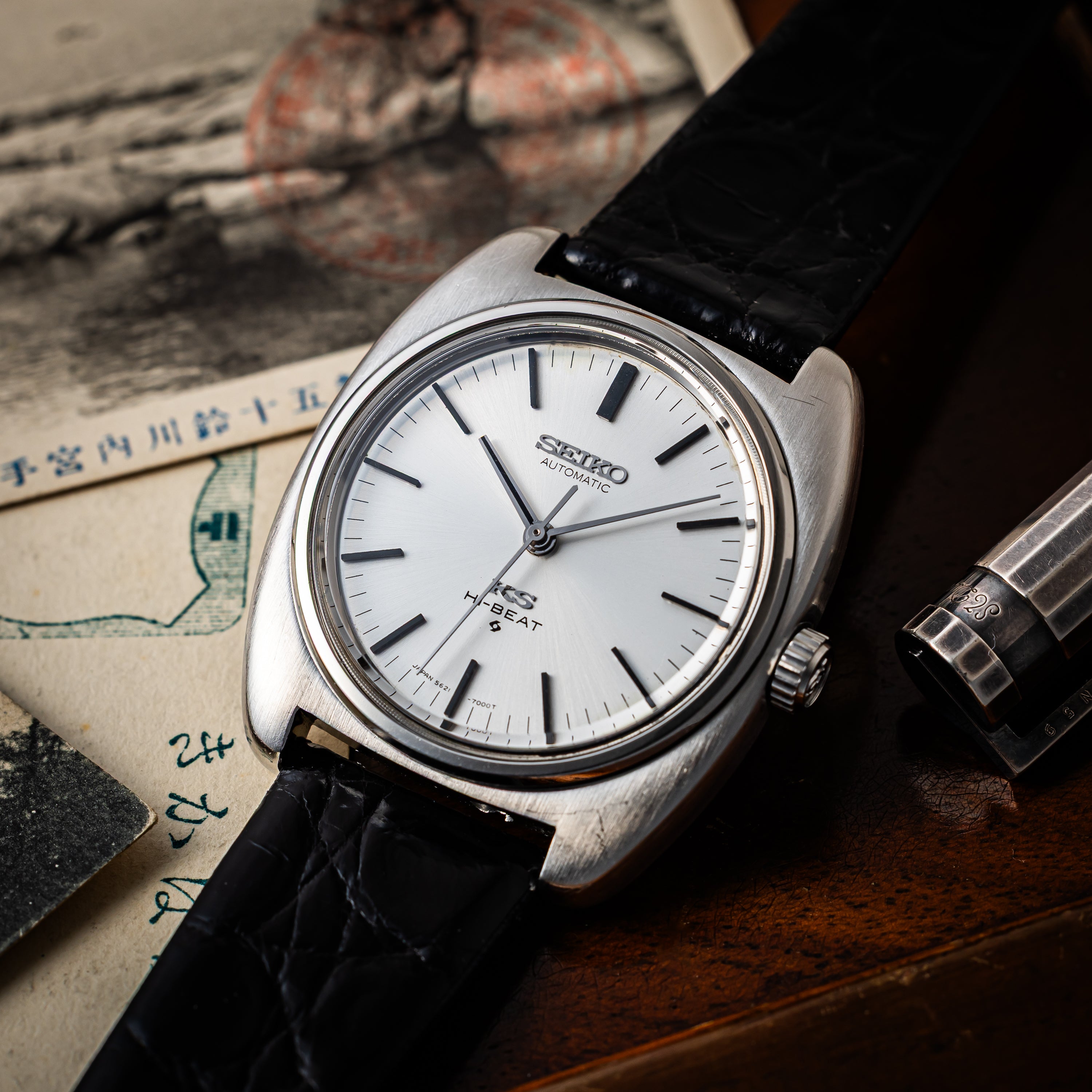 セイコー キングセイコー 56KS  1970年製 ハイビート自動巻き クッションケース Ref.5621-7000