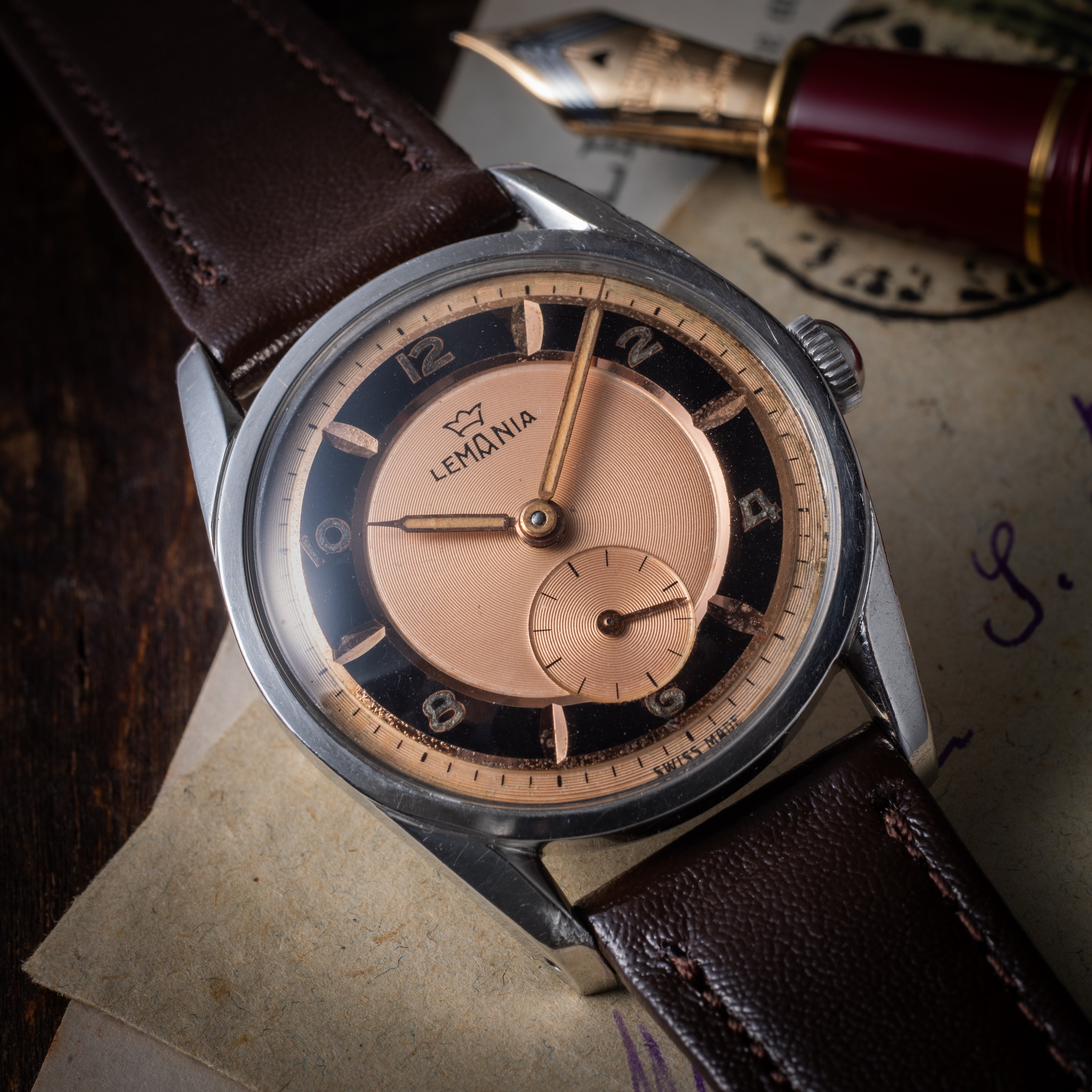 レマニア ブルズアイダイヤル 1950年代製 手巻き Cal.3000