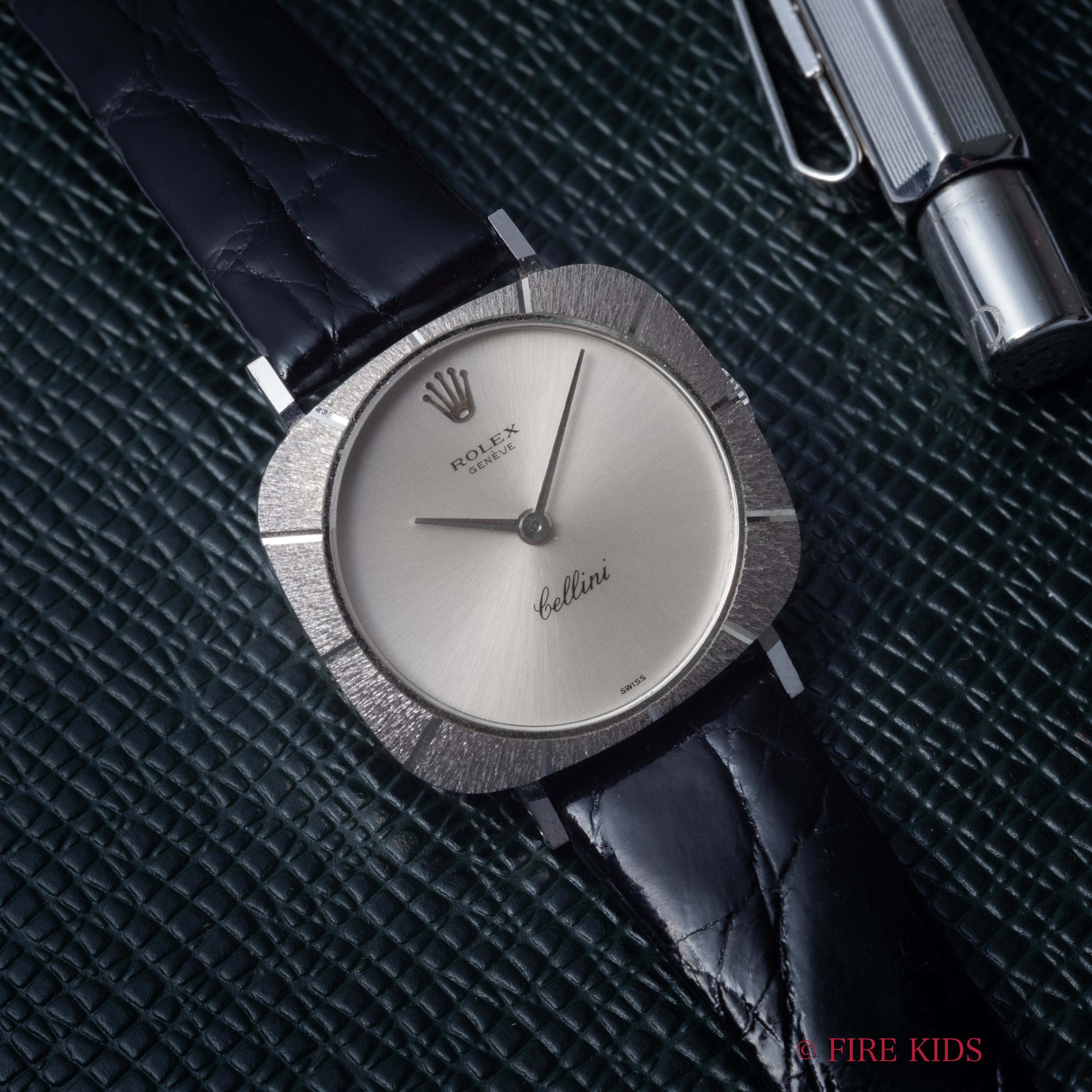 ロレックス レディース チェリーニ 18金無垢ホワイトゴールド 1970年製（昭和45年製） 純正王冠尾錠付き美品