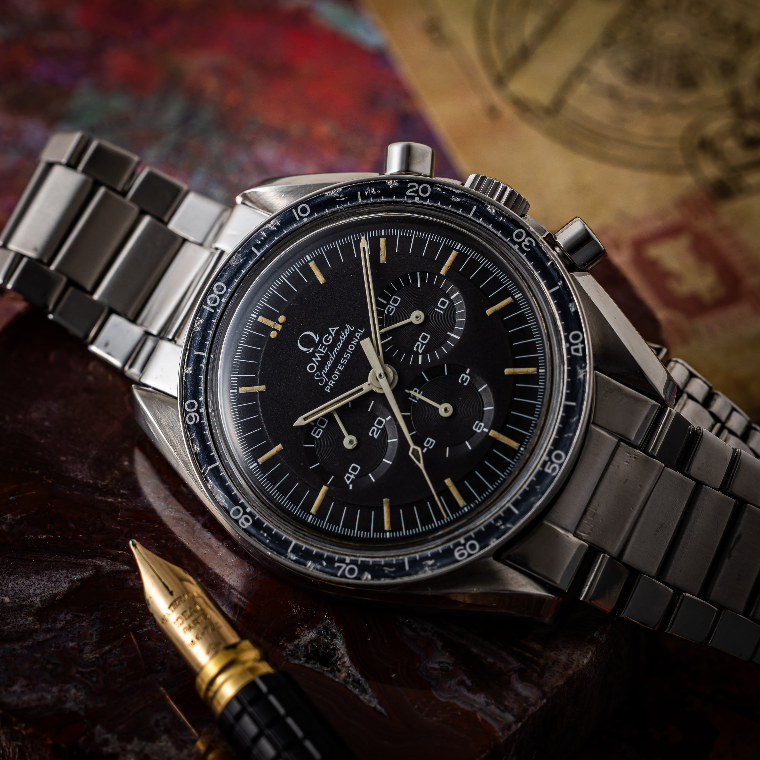 オメガ スピードマスター プロフェッショナル 5th 1969年製 Ref.145022-69 ST 純正キャタピラブレス デシマルメーター