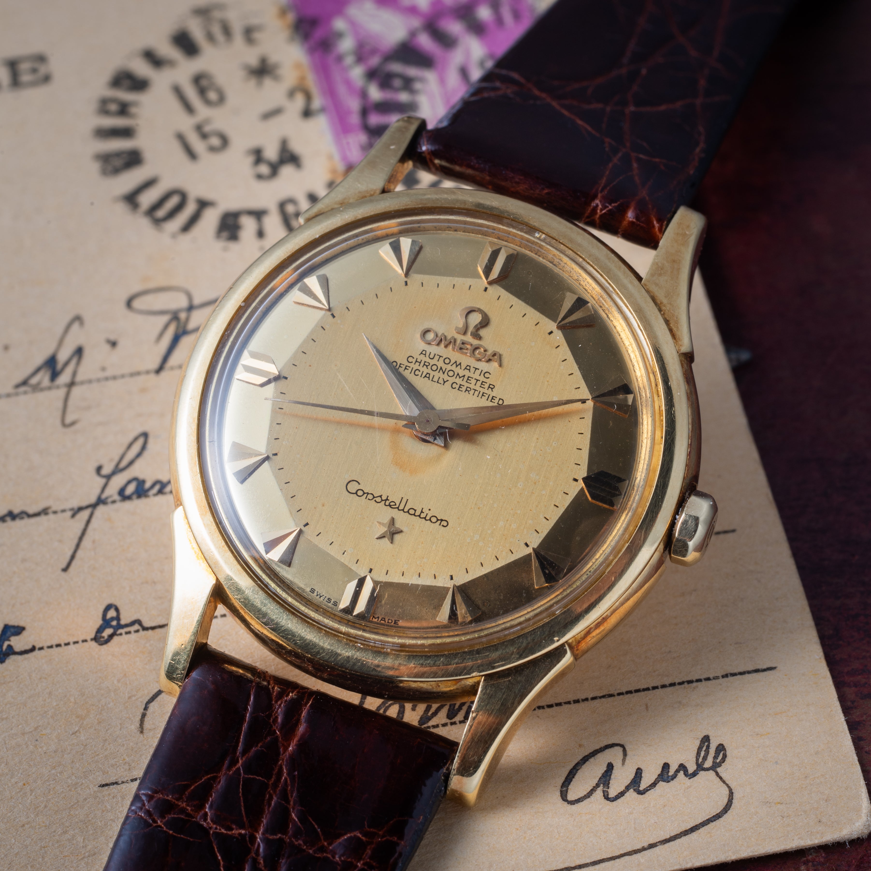 オメガ コンステレーション12角 1959年製 Ref.14381/2 SC-61 18金イエローゴールド S.V.O.C. JAPAN