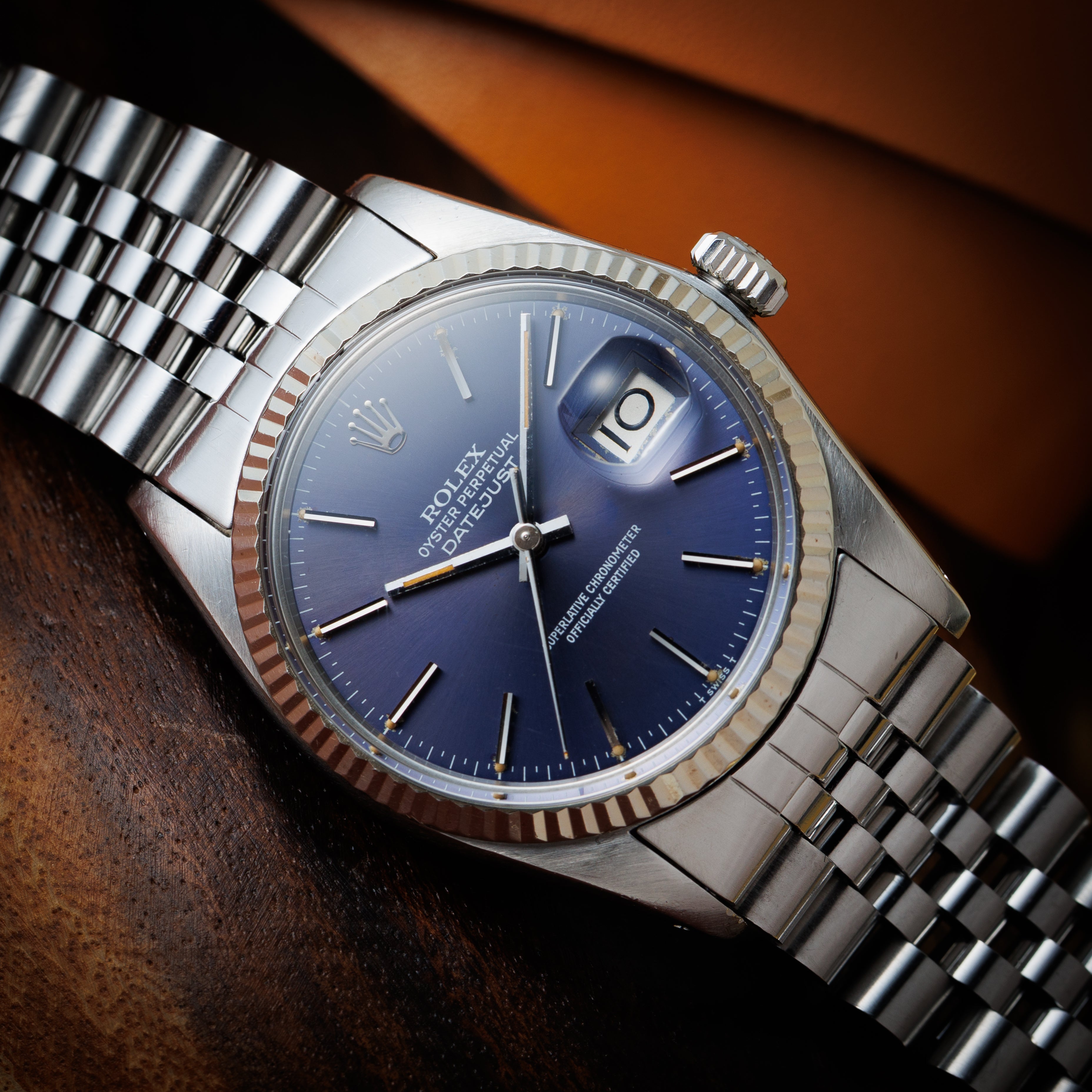 ロレックス デイトジャスト 1979年製 Ref.16014 ブルーダイヤル 純正ジュビリーブレス