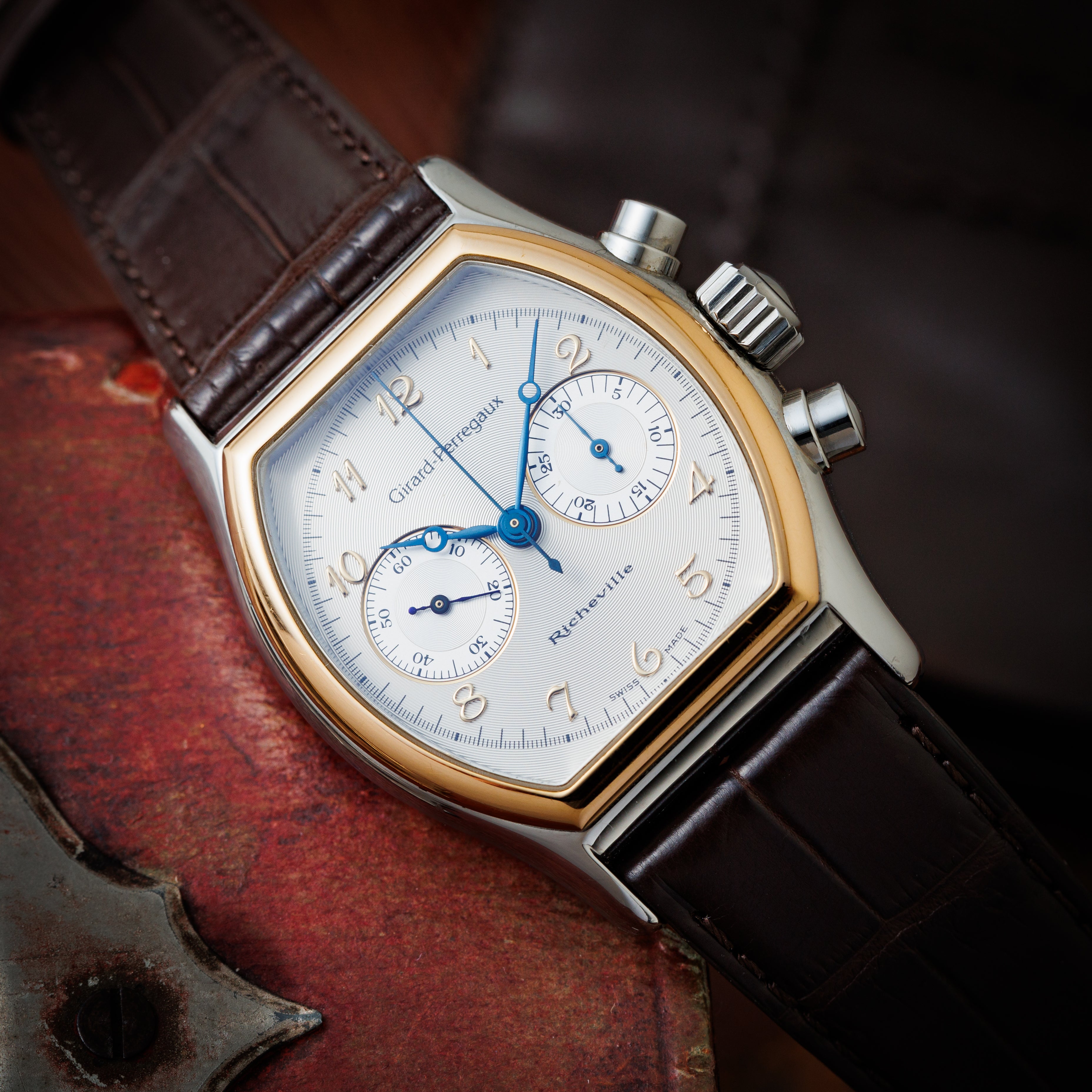 ジラールペルゴー1990年代製 リシュビル コンビ レマニアCal.1872 手巻きクロノグラフ