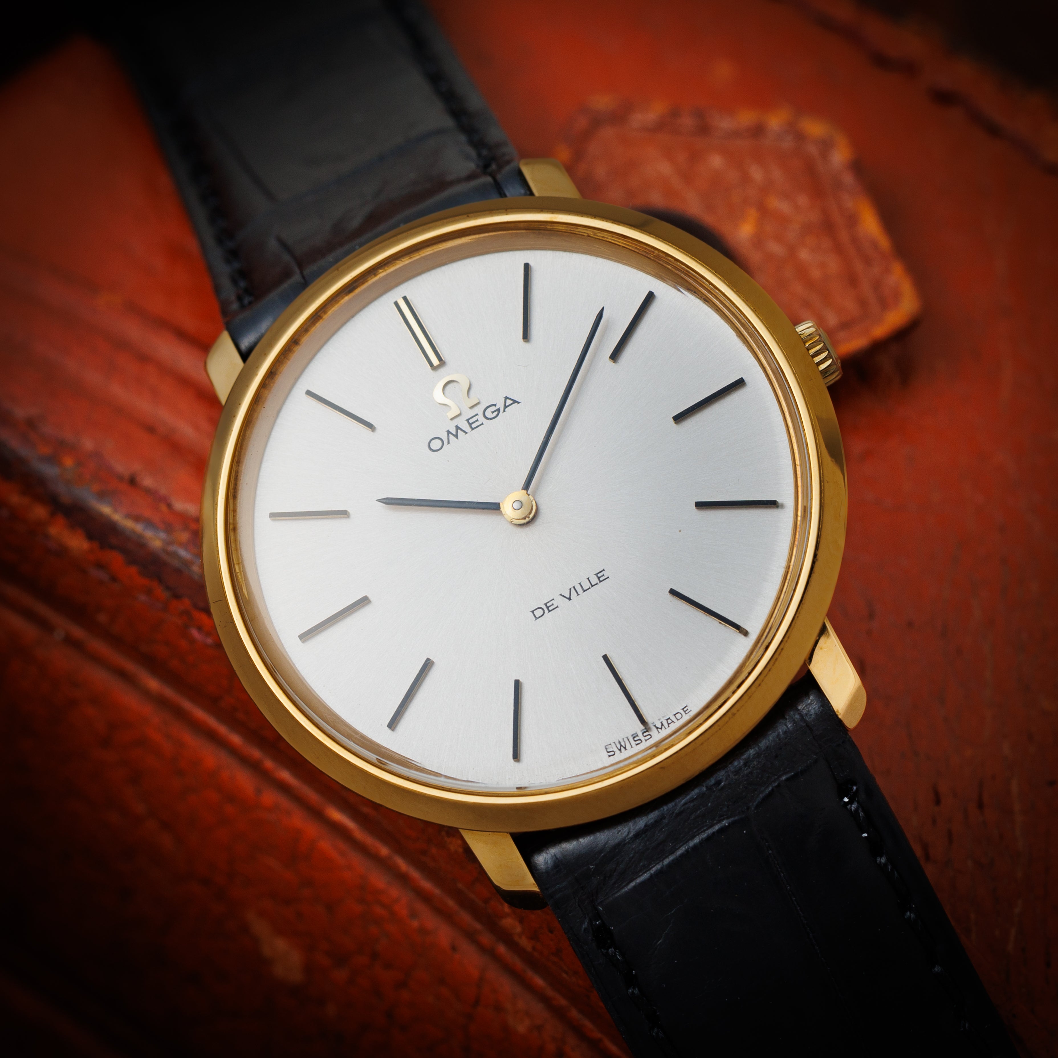 オメガ デ・ヴィル ラウンドケース 1970年製/昭和45年製 Ref.111.077 金張り