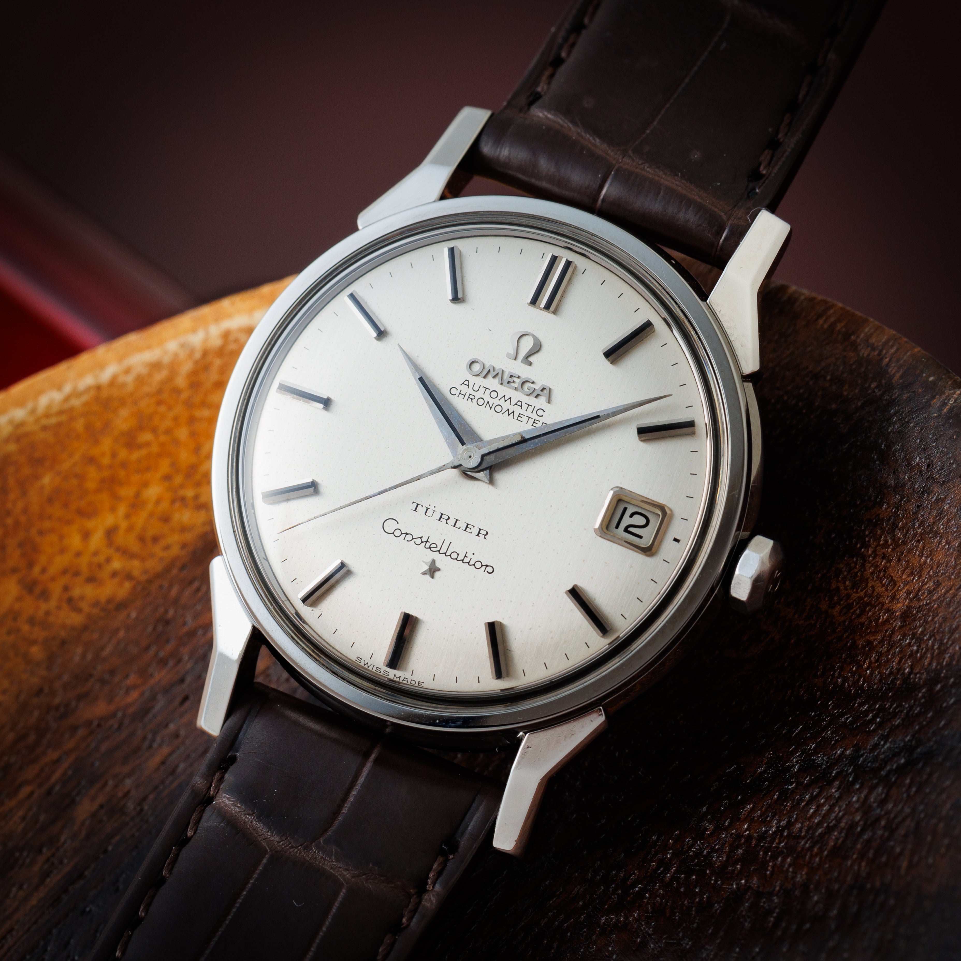 オメガ コンステレーション クロノメーター 自動巻き シルバー文字盤 チューラーダブルネーム 1962年製 Ref.14902 SC-61 Cal.561