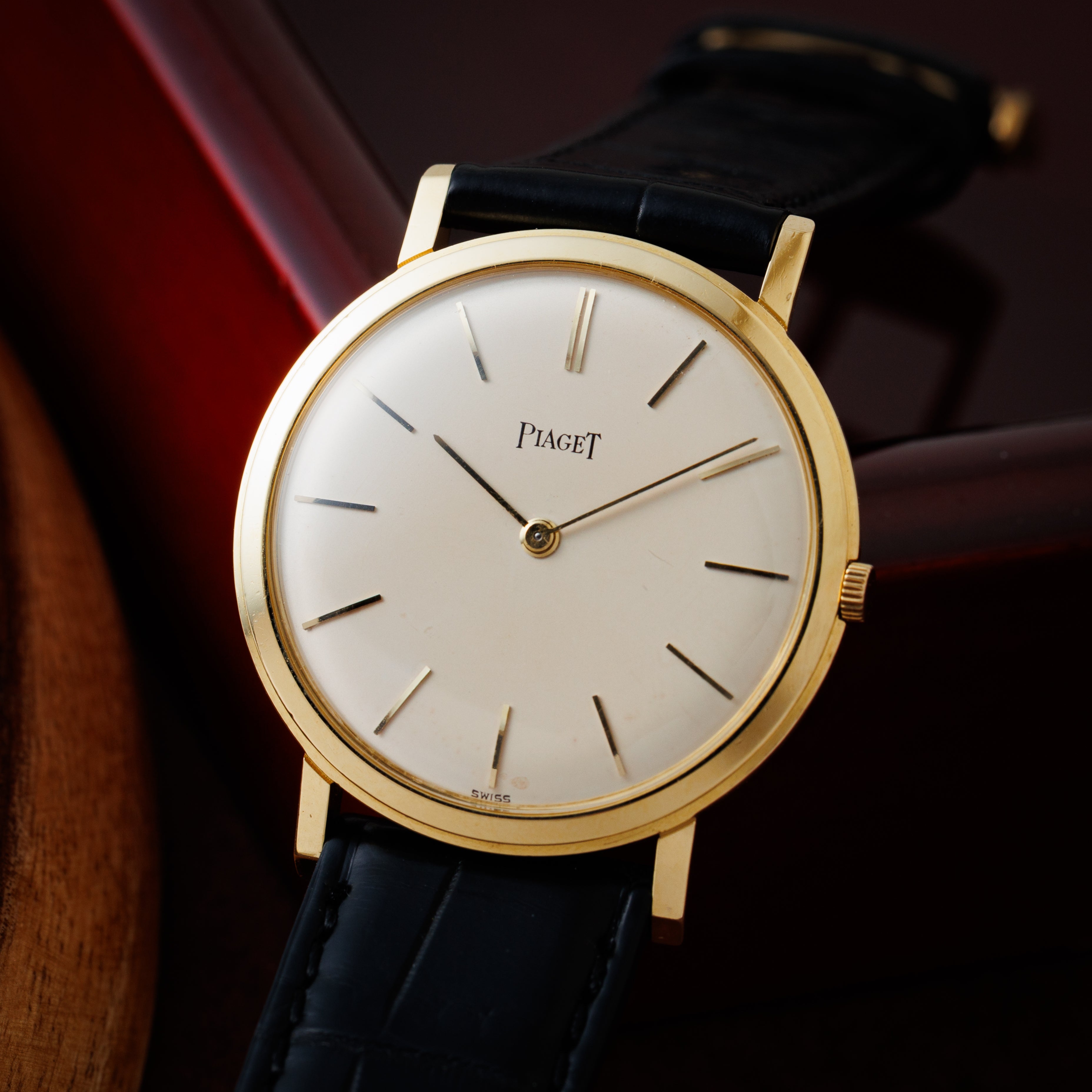 ピアジェ ラウンドケース 手巻き 18金無垢 1980年代製 Ref.904 Cal.9P