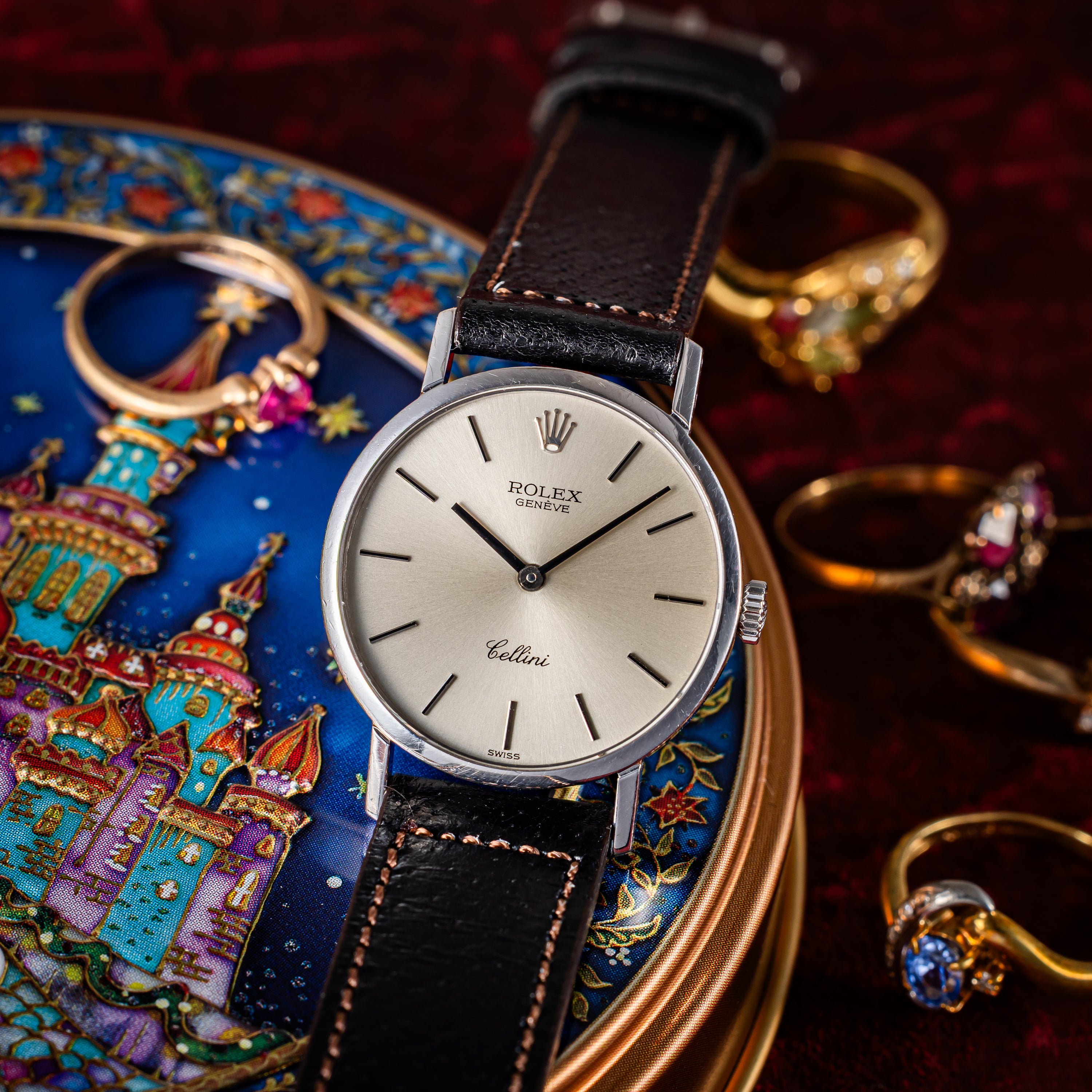 ロレックス  18金無垢ホワイトゴールド チェリーニ レディース 1974年製 Ref.4109