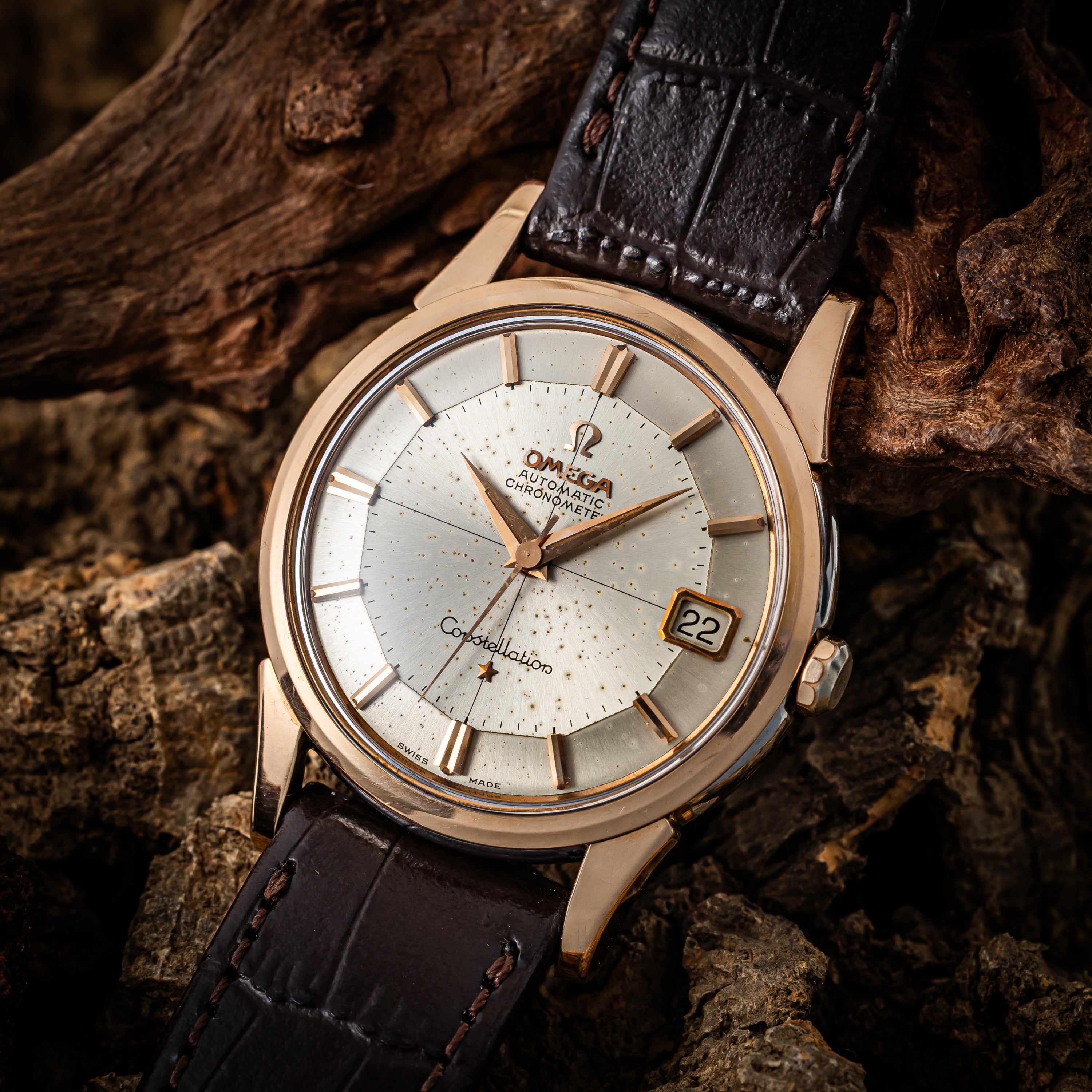 オメガ コンステレーション 12角 1962年製 Ref.14393 61 SC トップゴールド 箱付き