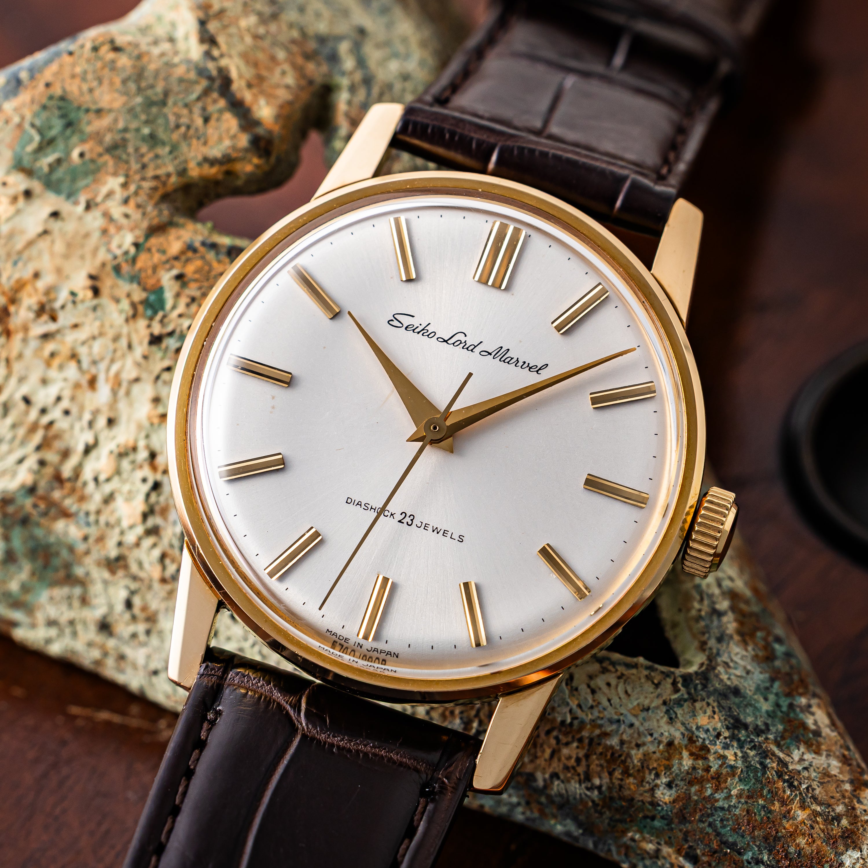 セイコー 18金無垢ロードマーベル ロービート手巻き 1967年製 Ref.5740-1990
