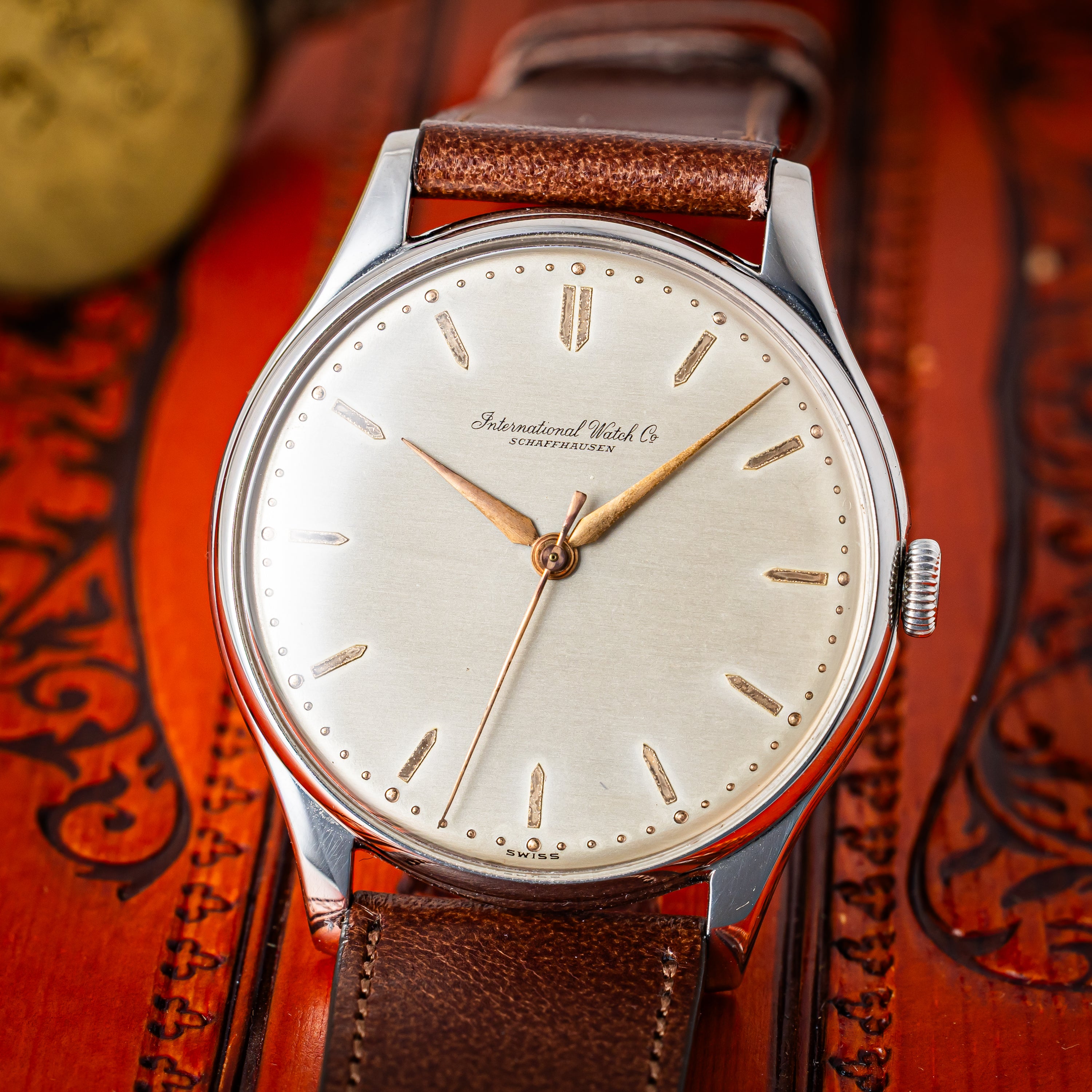 IWC	ラウンドケース Cal.89 手巻き 1955年製 アルファハンド