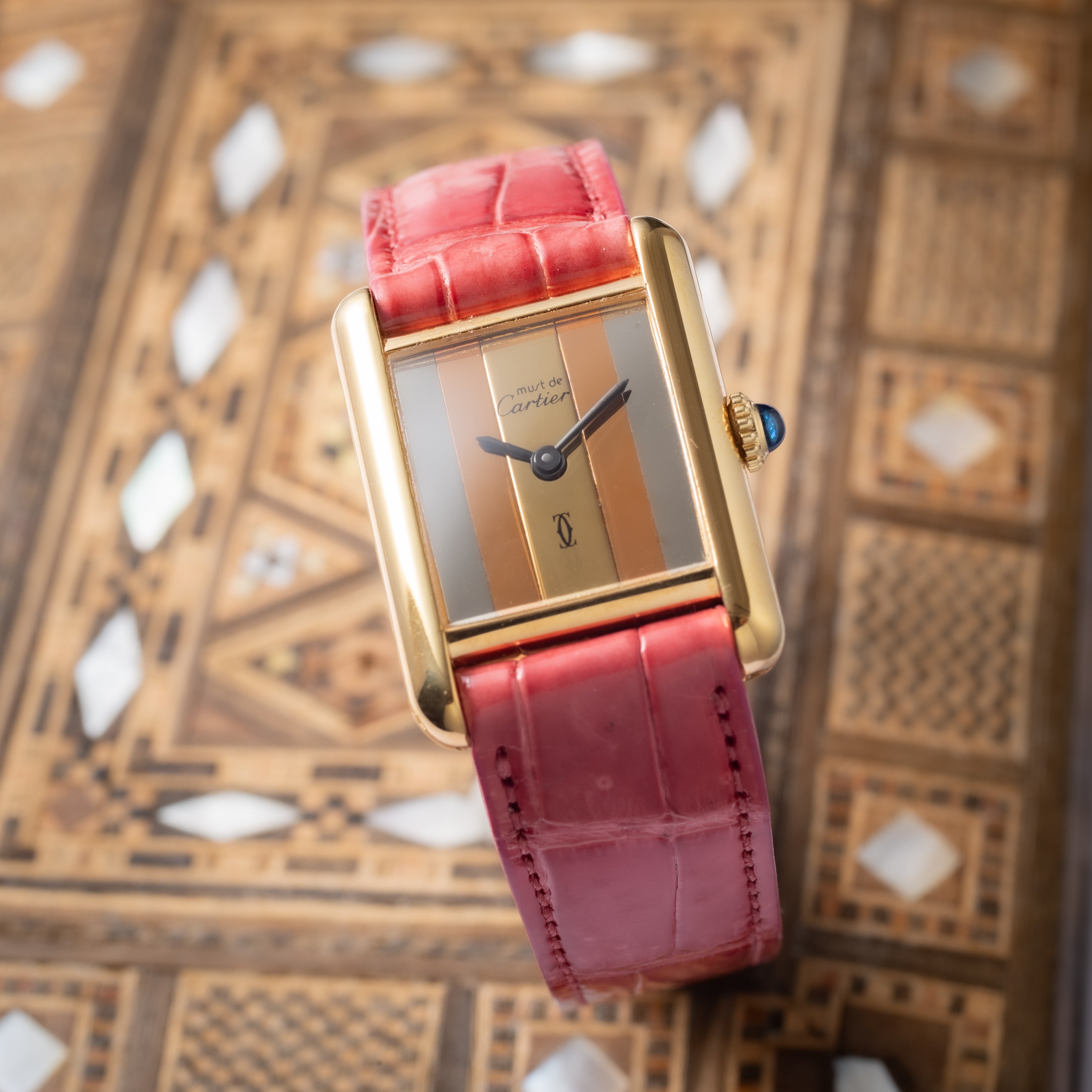 カルティエ マストタンク SMサイズ 3カラーダイヤル 1970年代 トリニティ