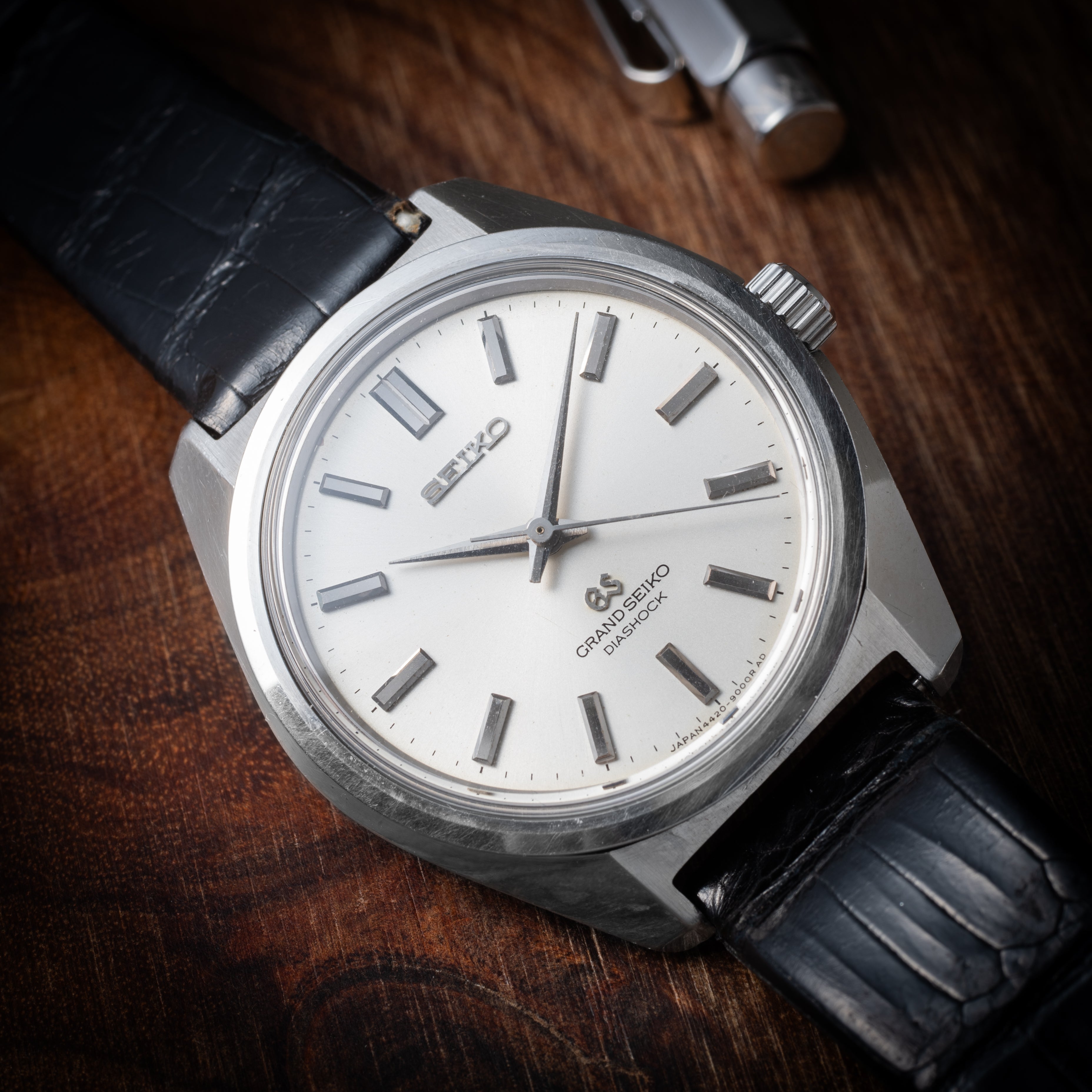 グランドセイコー 1966年製 Ref.4420-9000 44GS 前期 セイコースタイルケース ロービート手巻き GS箱付き