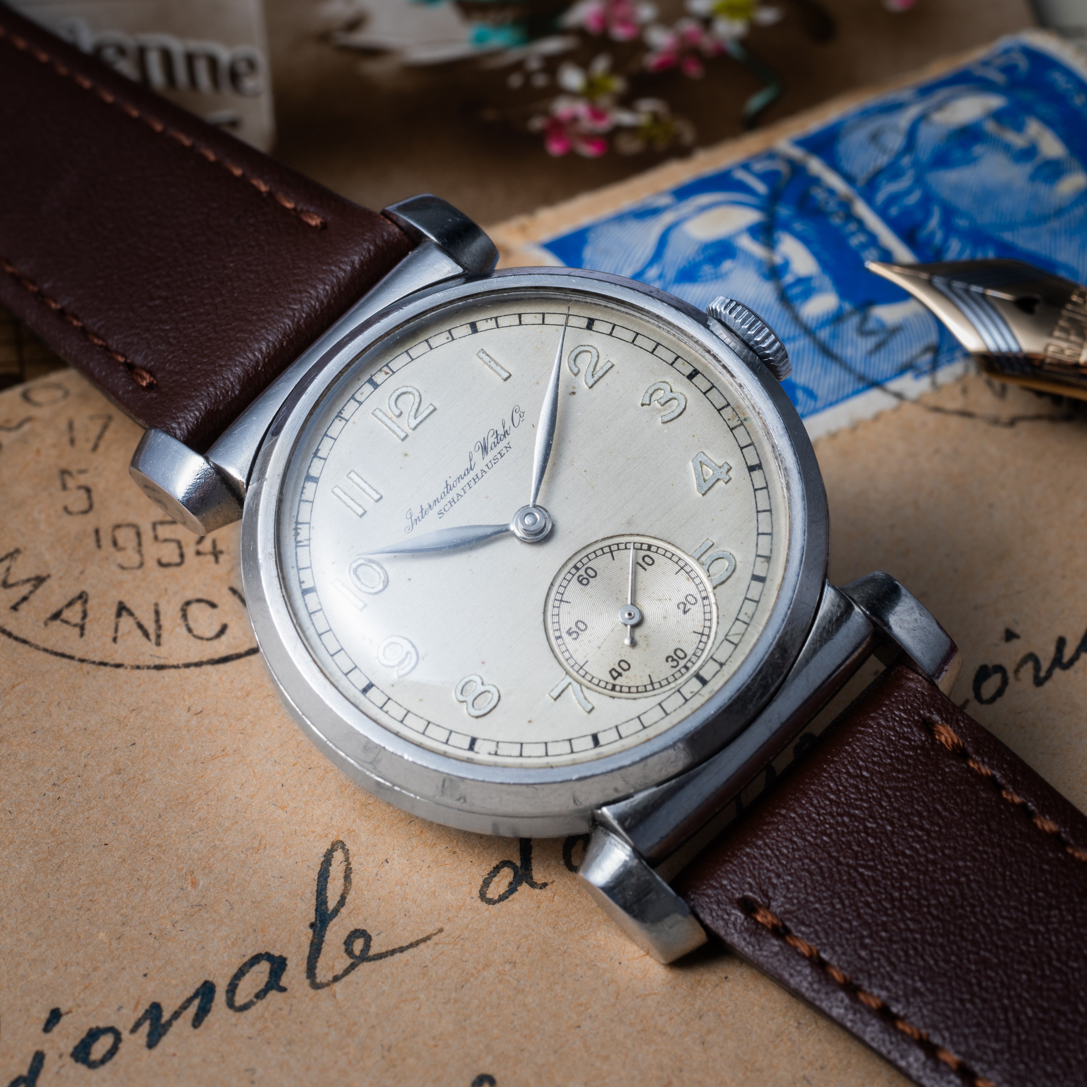 IWC 1938年製 フレキシブルラグ 手巻 Cal.83 ステイブライトケース オリジナルアラビアダイヤル