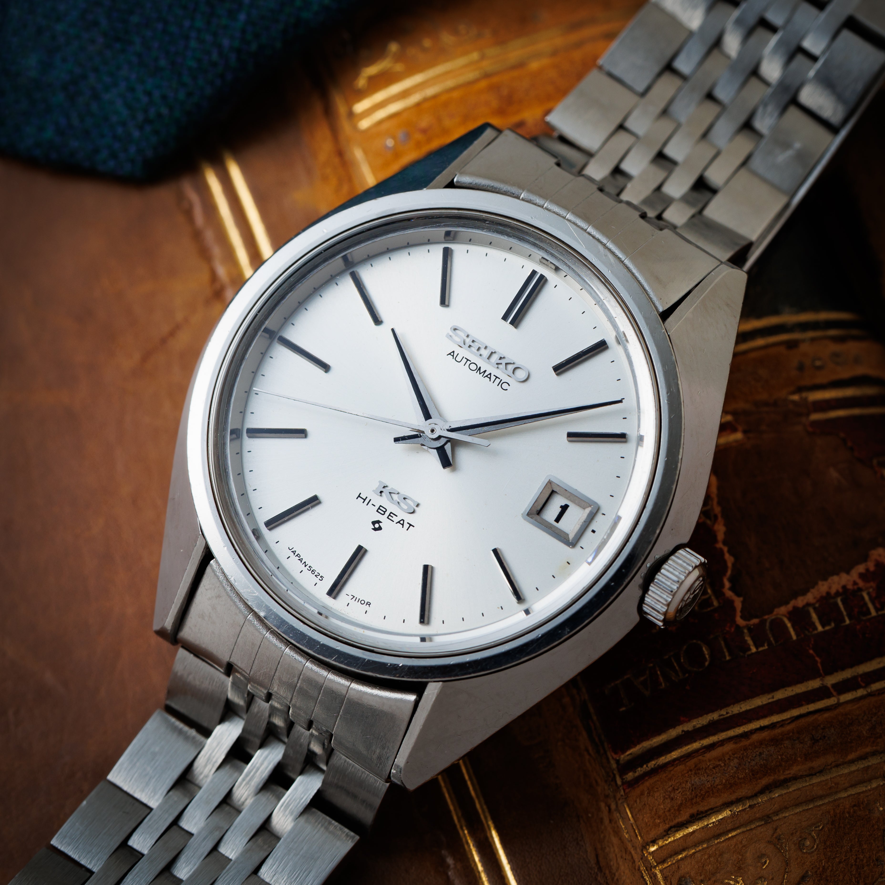 キングセイコー ハイビート自動巻き 1972年製 Ref.5625-7110 56KS 純正ブレス付き