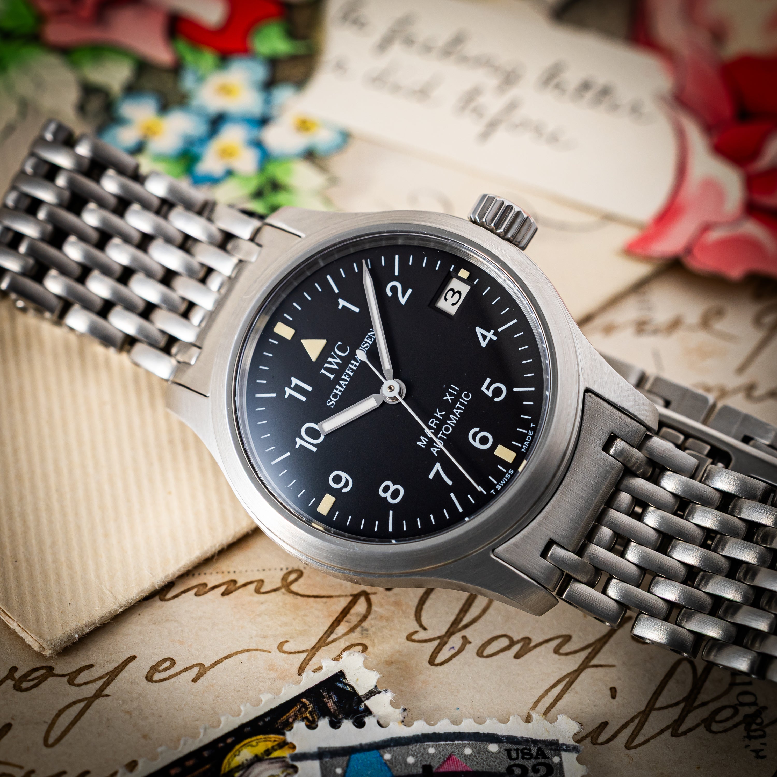 IWC マーク12 レディース 純正ステンレスブレス 2000年製（平成12年）箱・ギャラ付