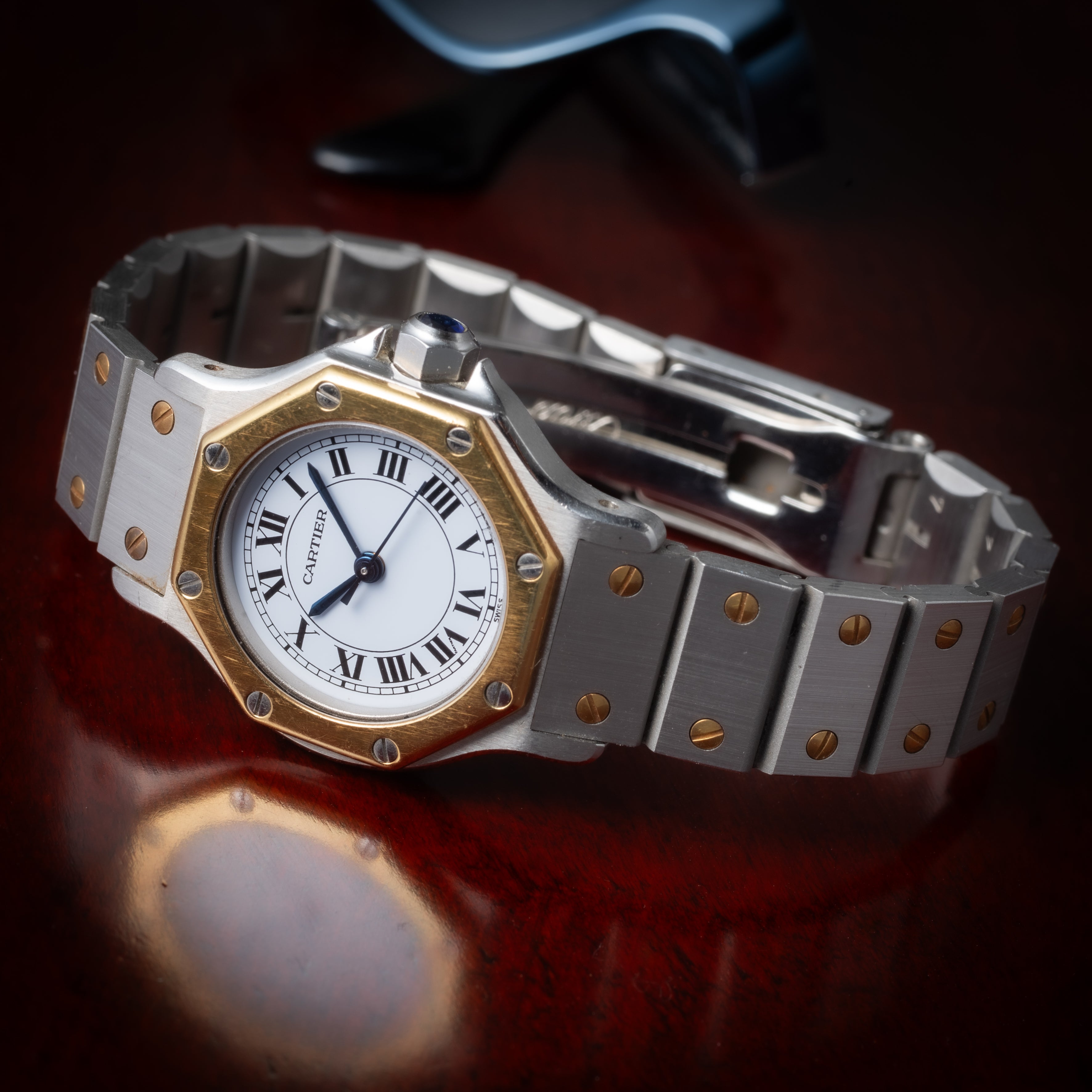 サントス オクタゴン 1980年代製 Ref.0907 SMサイズ コンビ