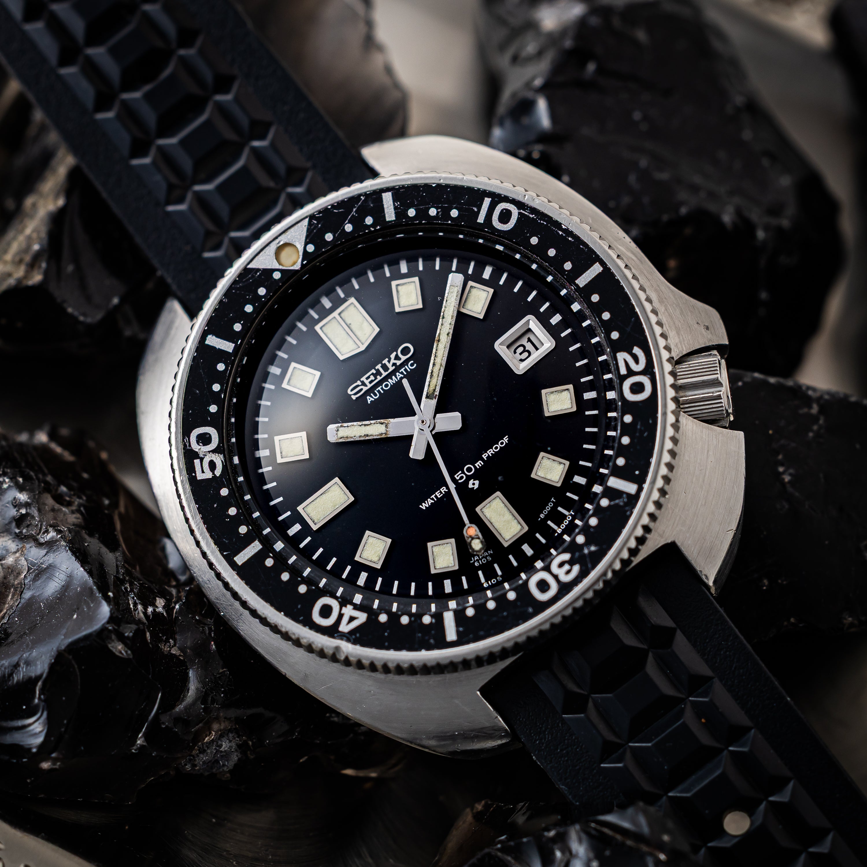 セイコー 150mダイバー 2nd後期最初期型 ウエムラダイバー 1970年製（昭和45年製） 自動巻き Ref.6105-8110