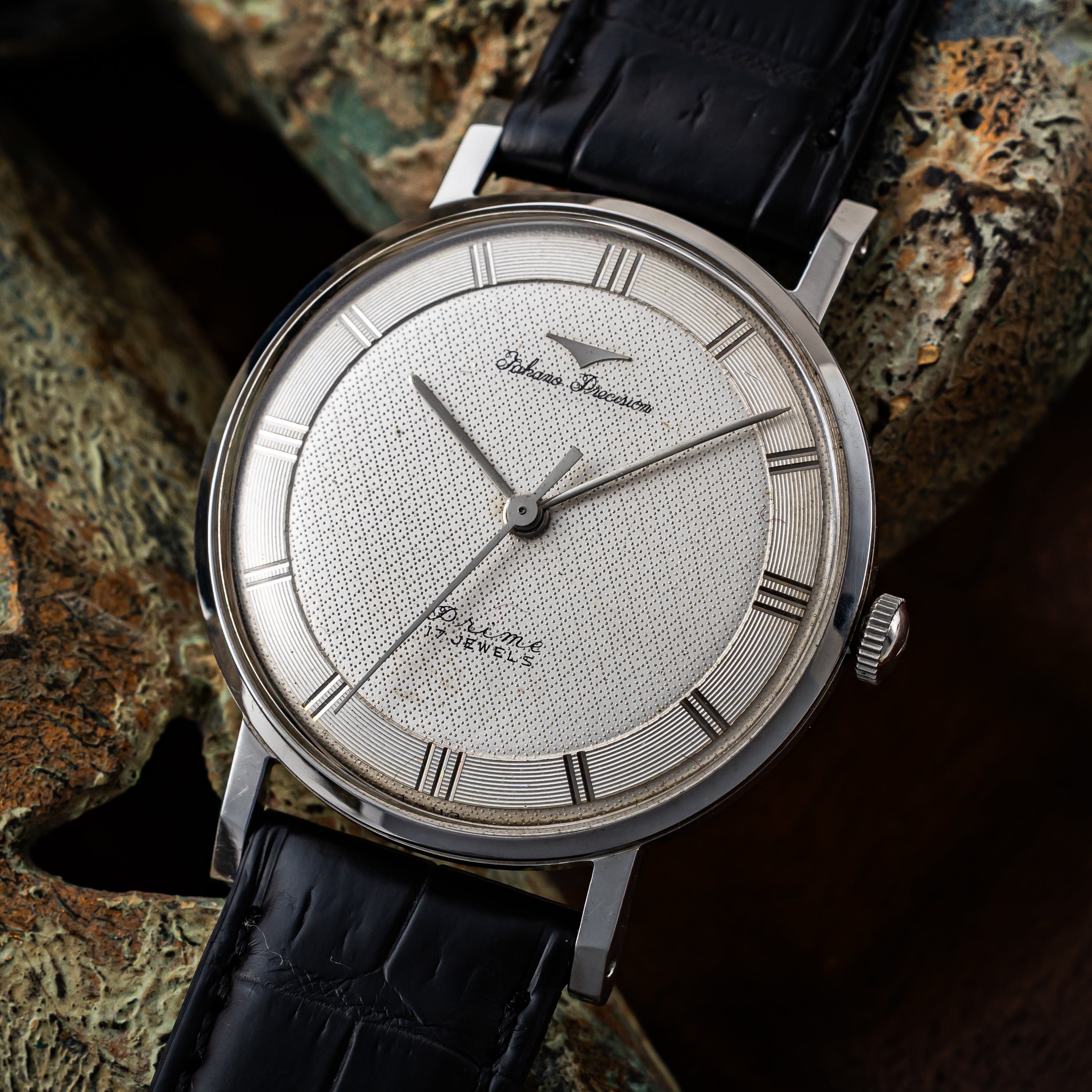 タカノ プレシジョン プライム 17石 手巻き 1950年代製 Ref.14018 変わり文字盤