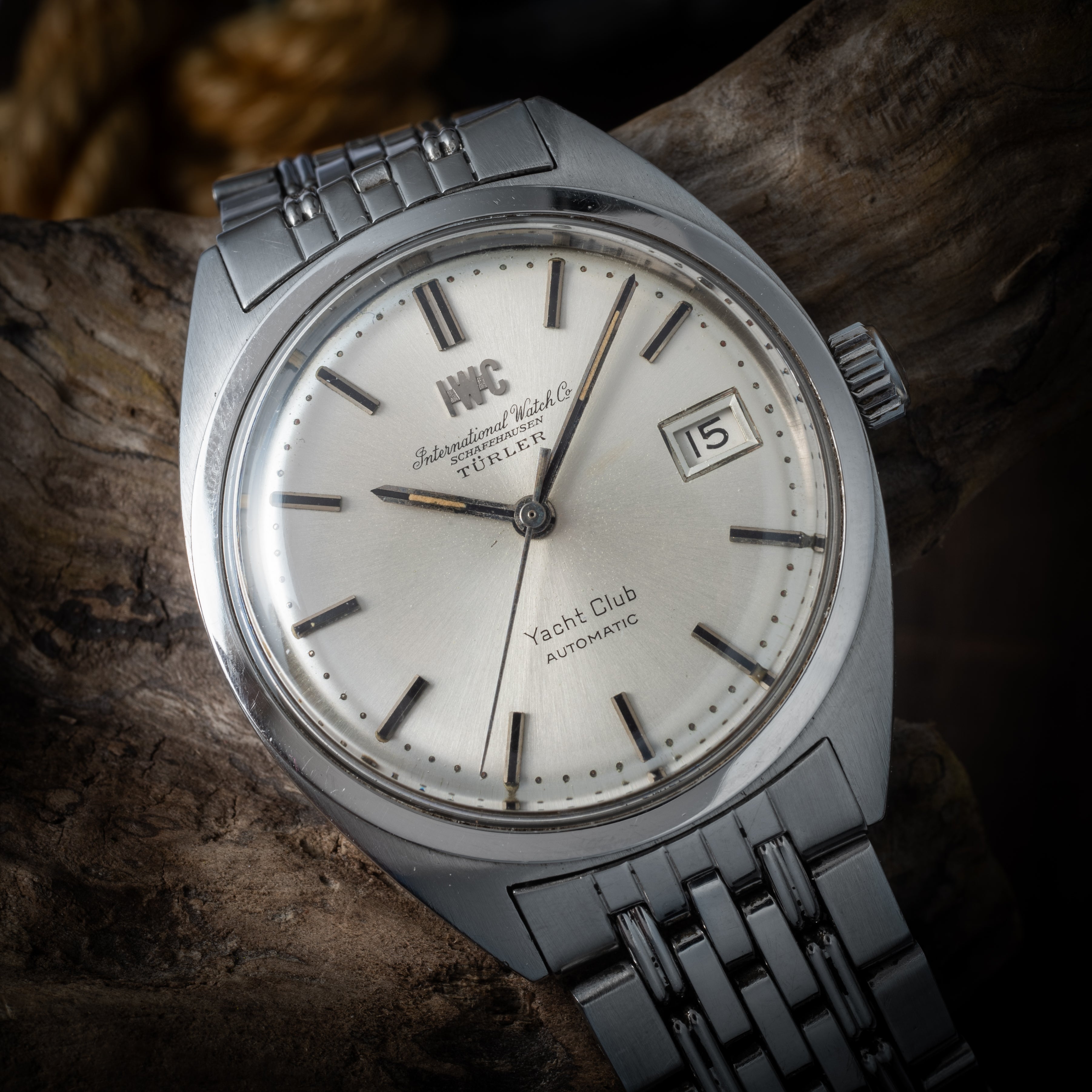 IWC	ヨットクラブ チューラーWネーム 1968年製 Ref.R811AD Cal.8541 純正ゲイフレアーブレス付き